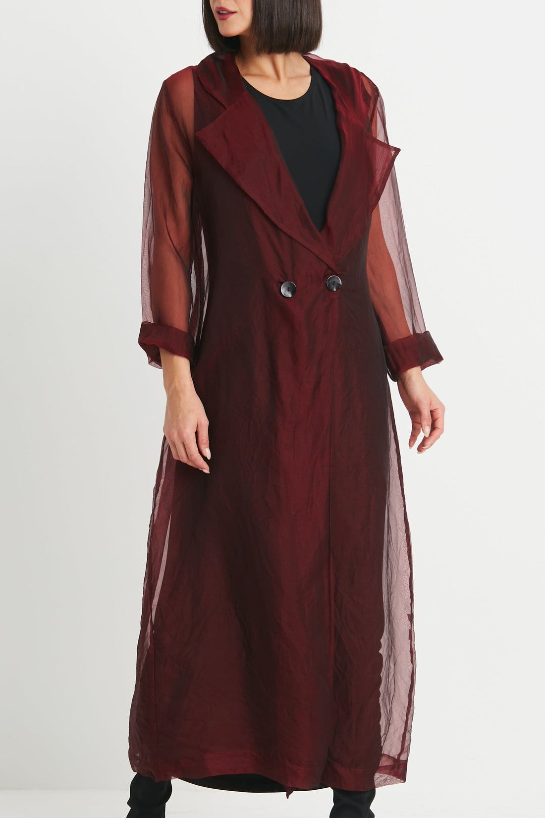 Organza Trench Coat