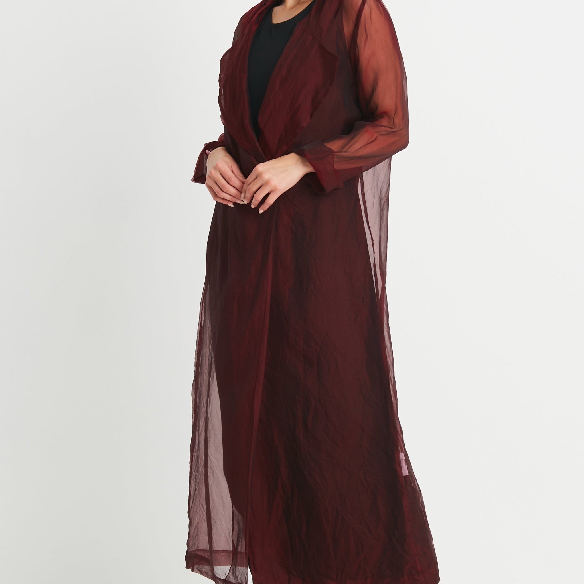 Organza Trench Coat