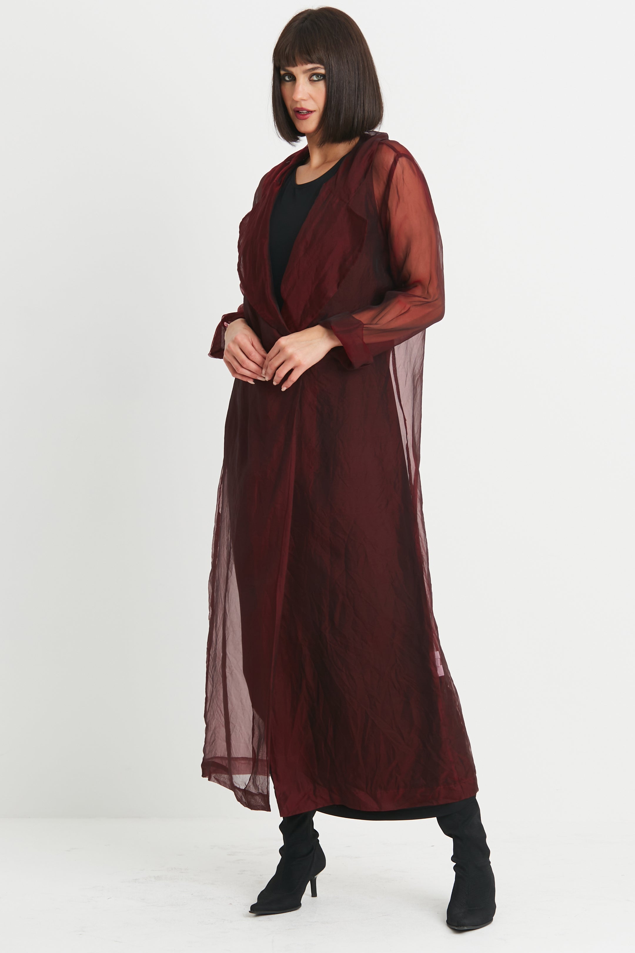 Organza Trench Coat