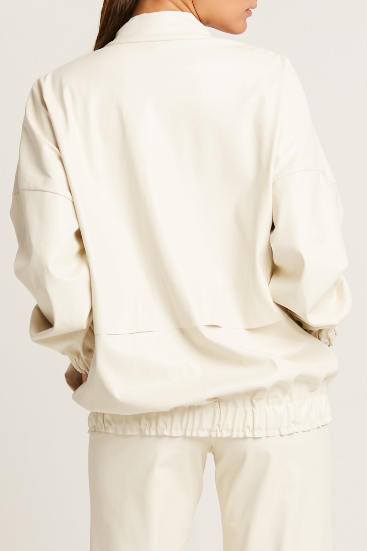 Vegan Leather Hipster Bomber Jacket