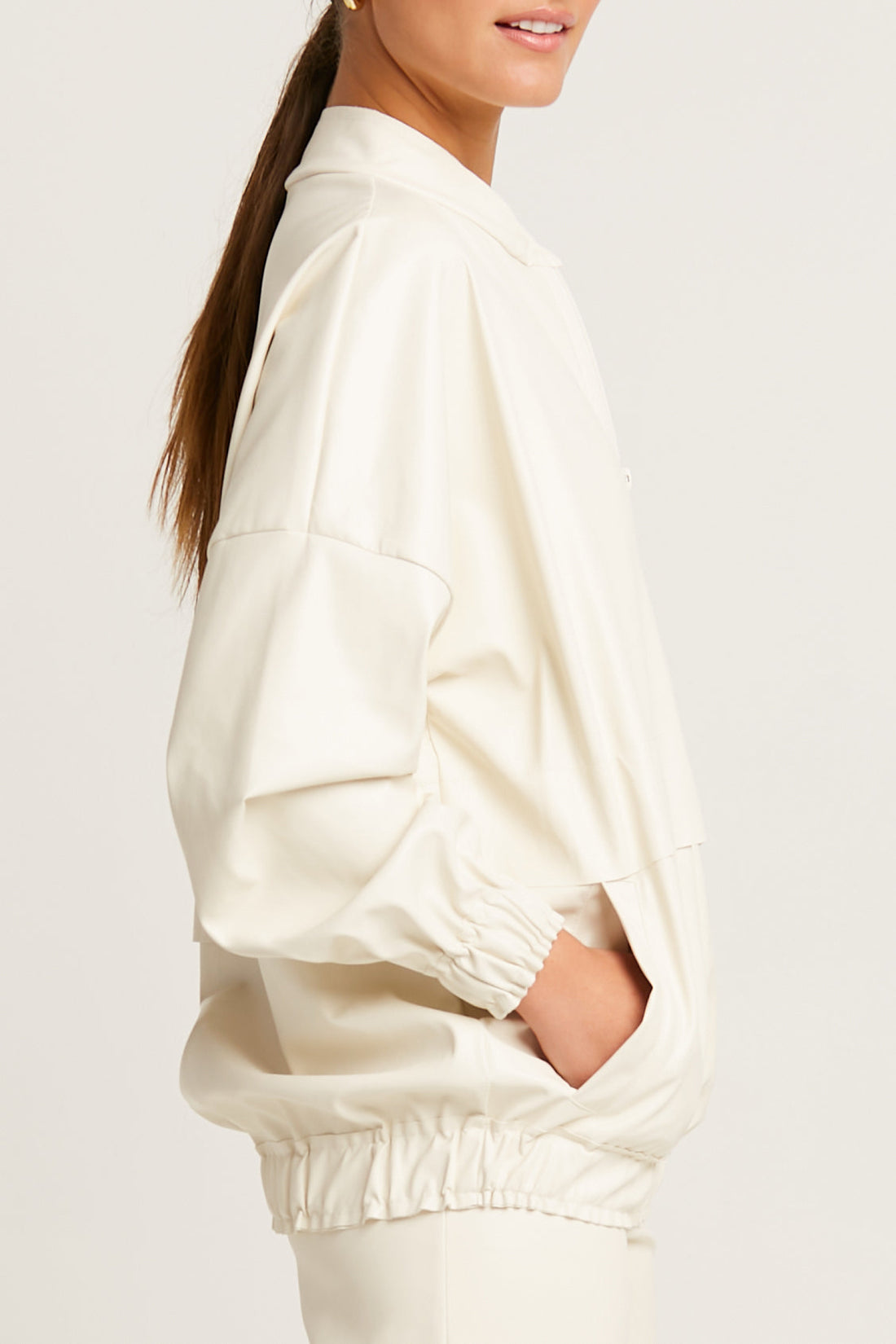 Vegan Leather Hipster Bomber Jacket