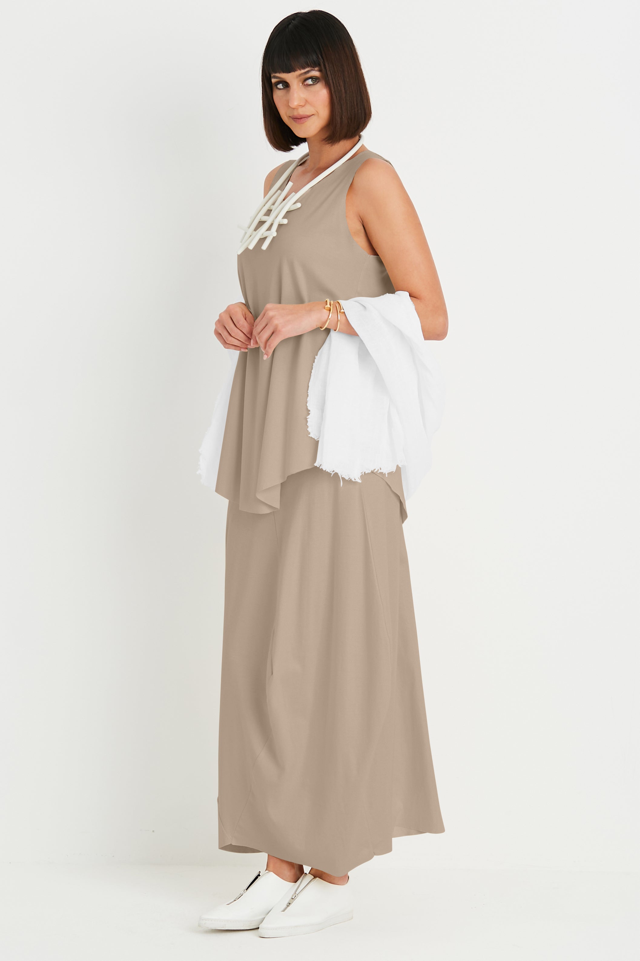 Pima Cotton Shirttail Tank