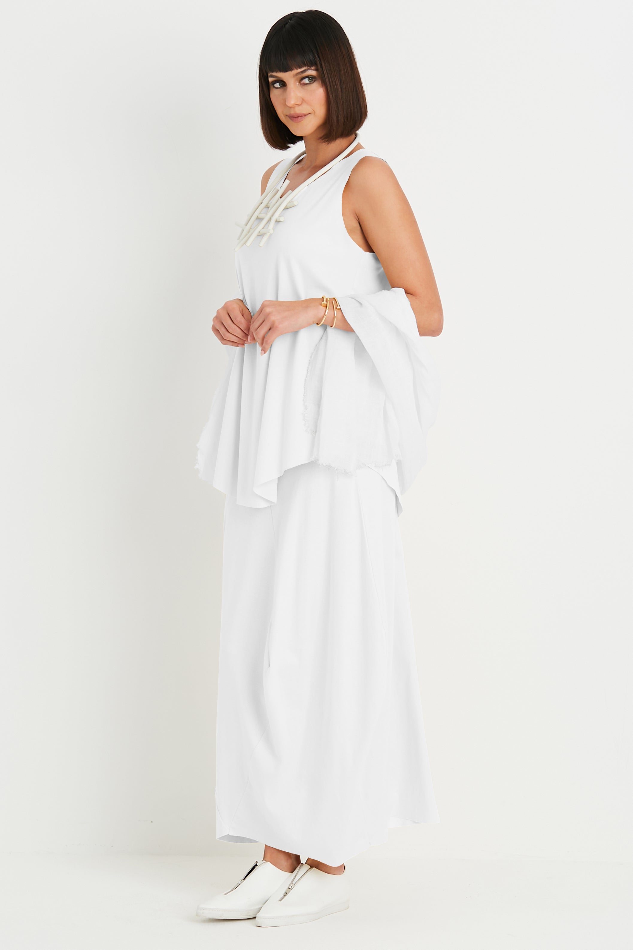Pima Cotton Shirttail Tank