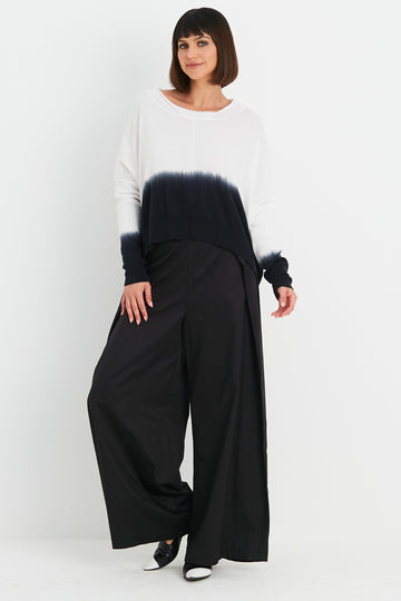 Pima Cotton Ombre Crewneck Sweater