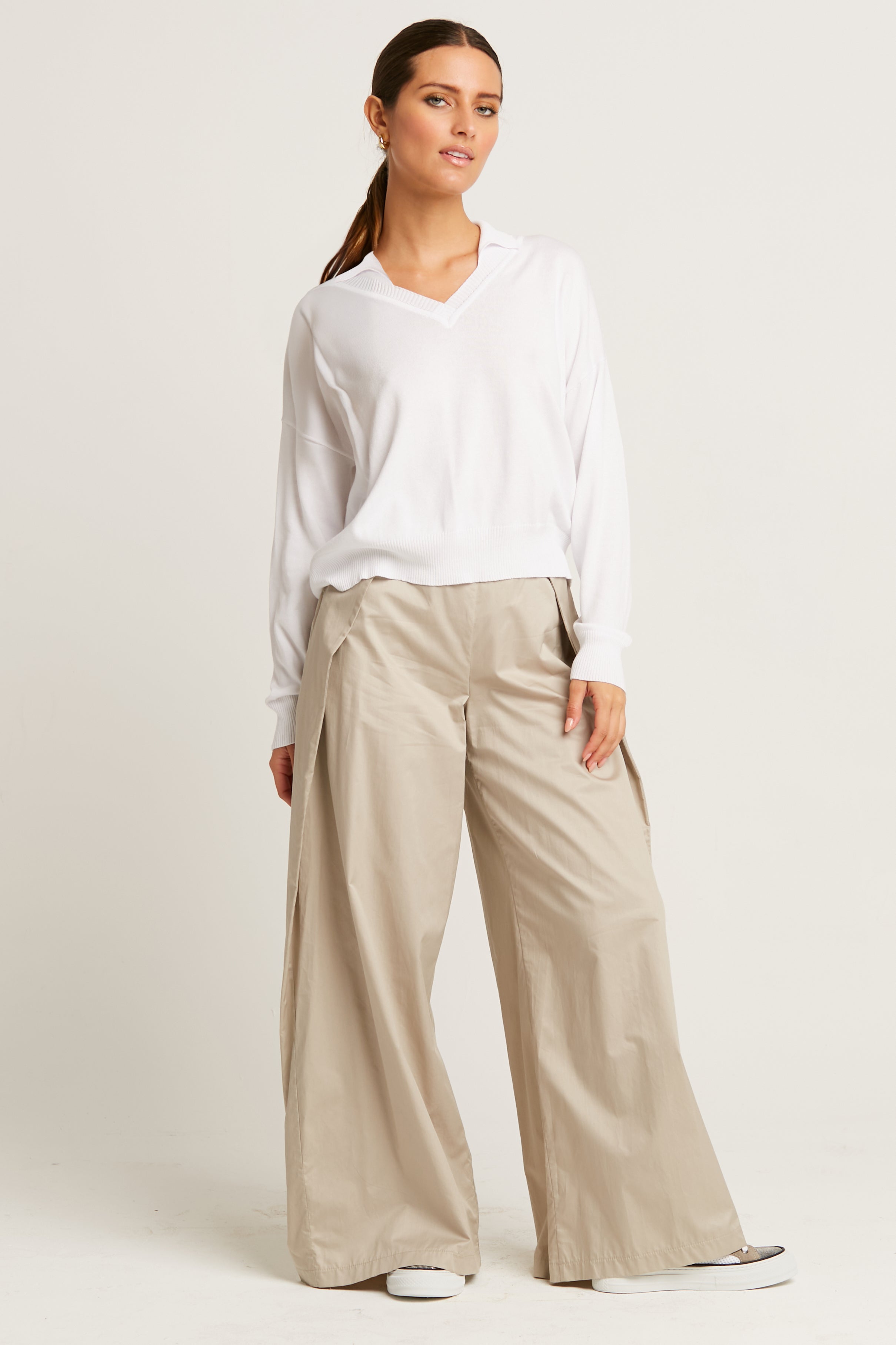 Pima Cotton Preppy V Neck Sweater