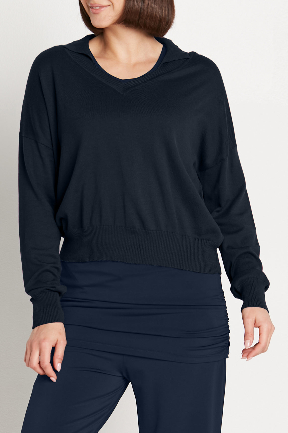 Pima Cotton Preppy V Neck Sweater