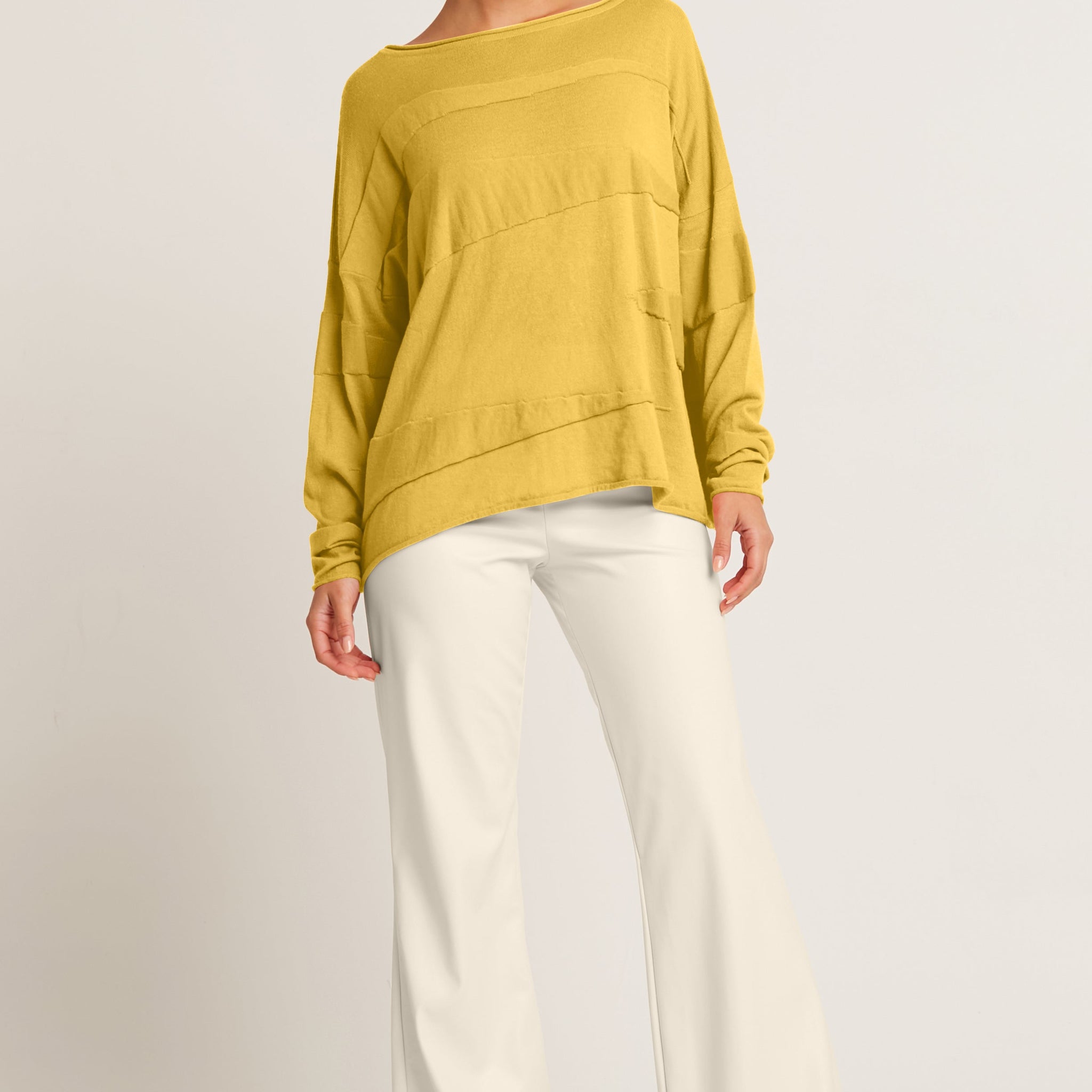 Pima Cotton Zig Zag Crewneck Sweater