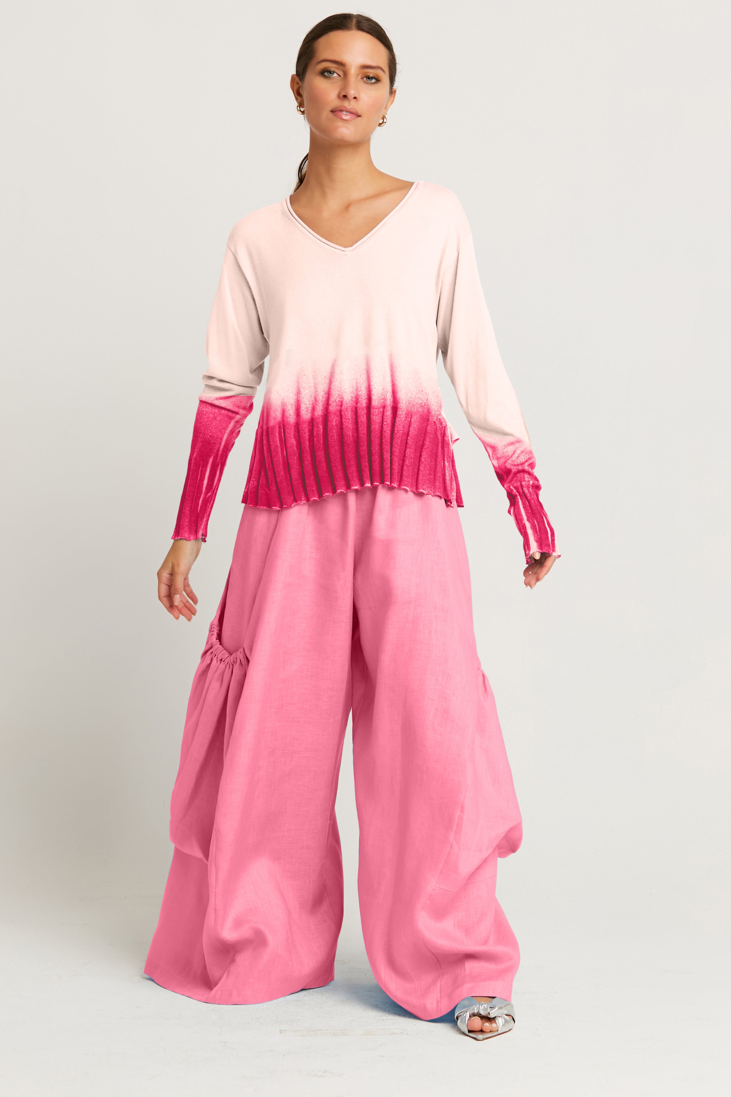 Pima Cotton Faded Glory V Neck Sweater