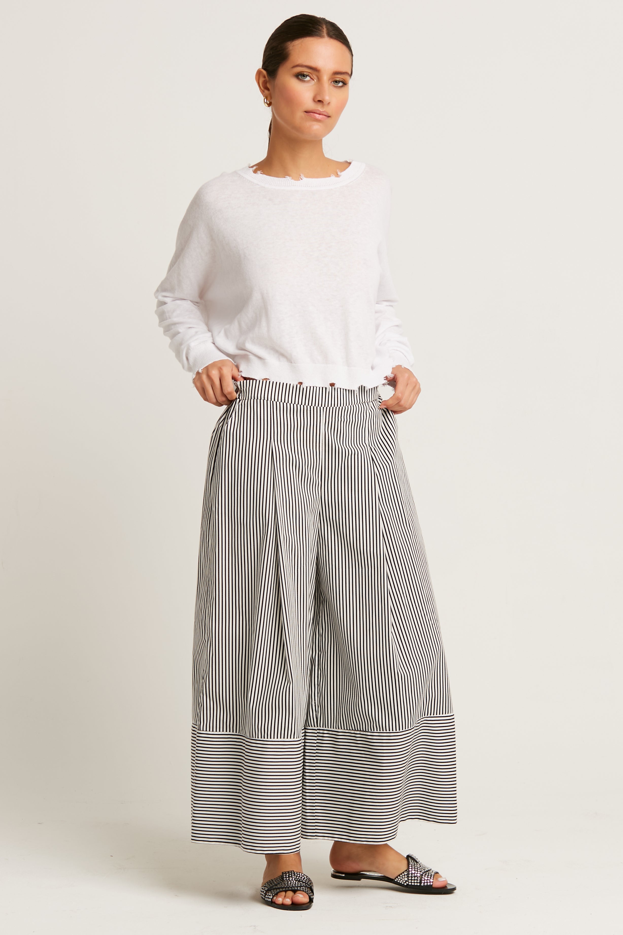 Cotton Gaucho Pants