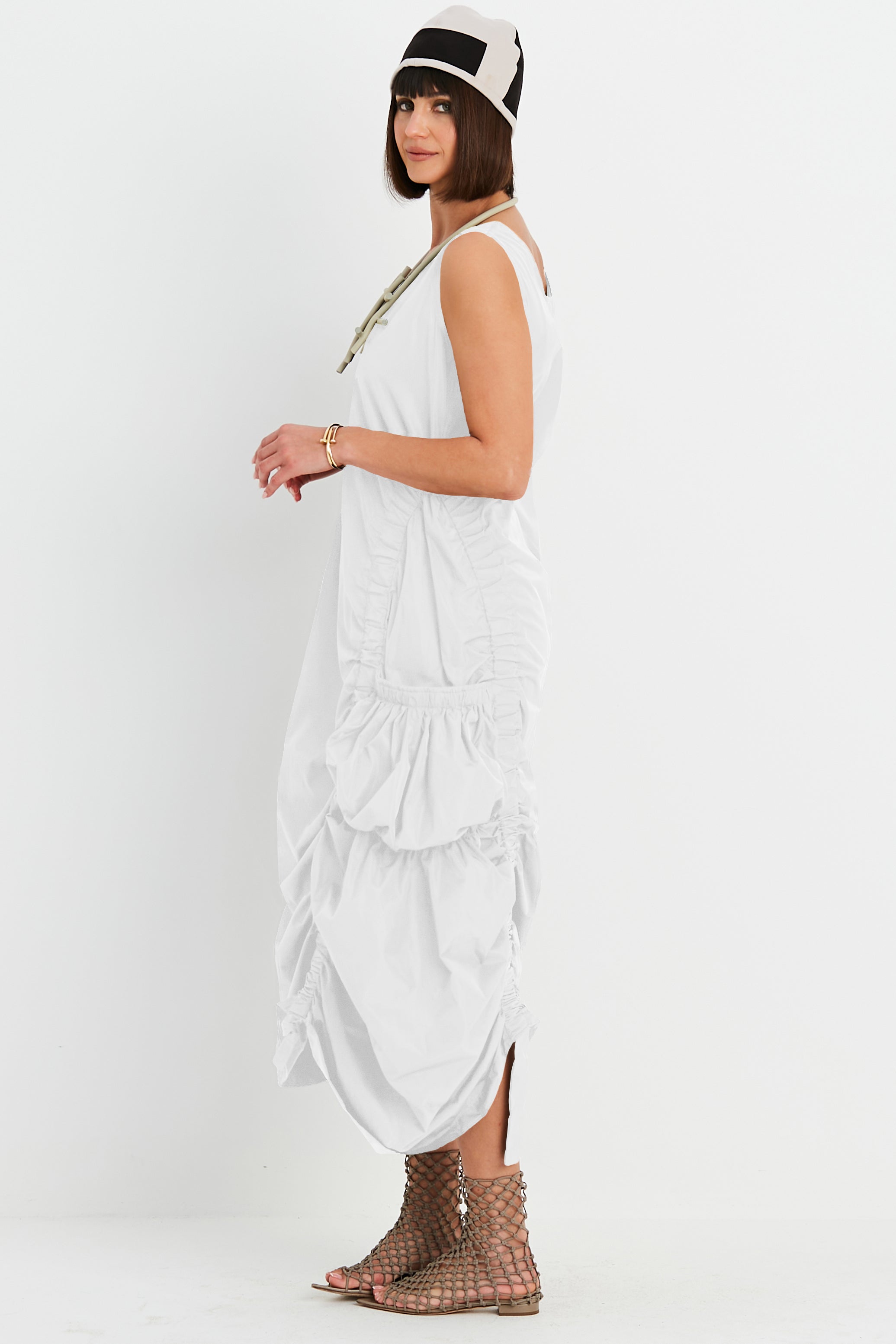 Nylon Big Pocket Dress