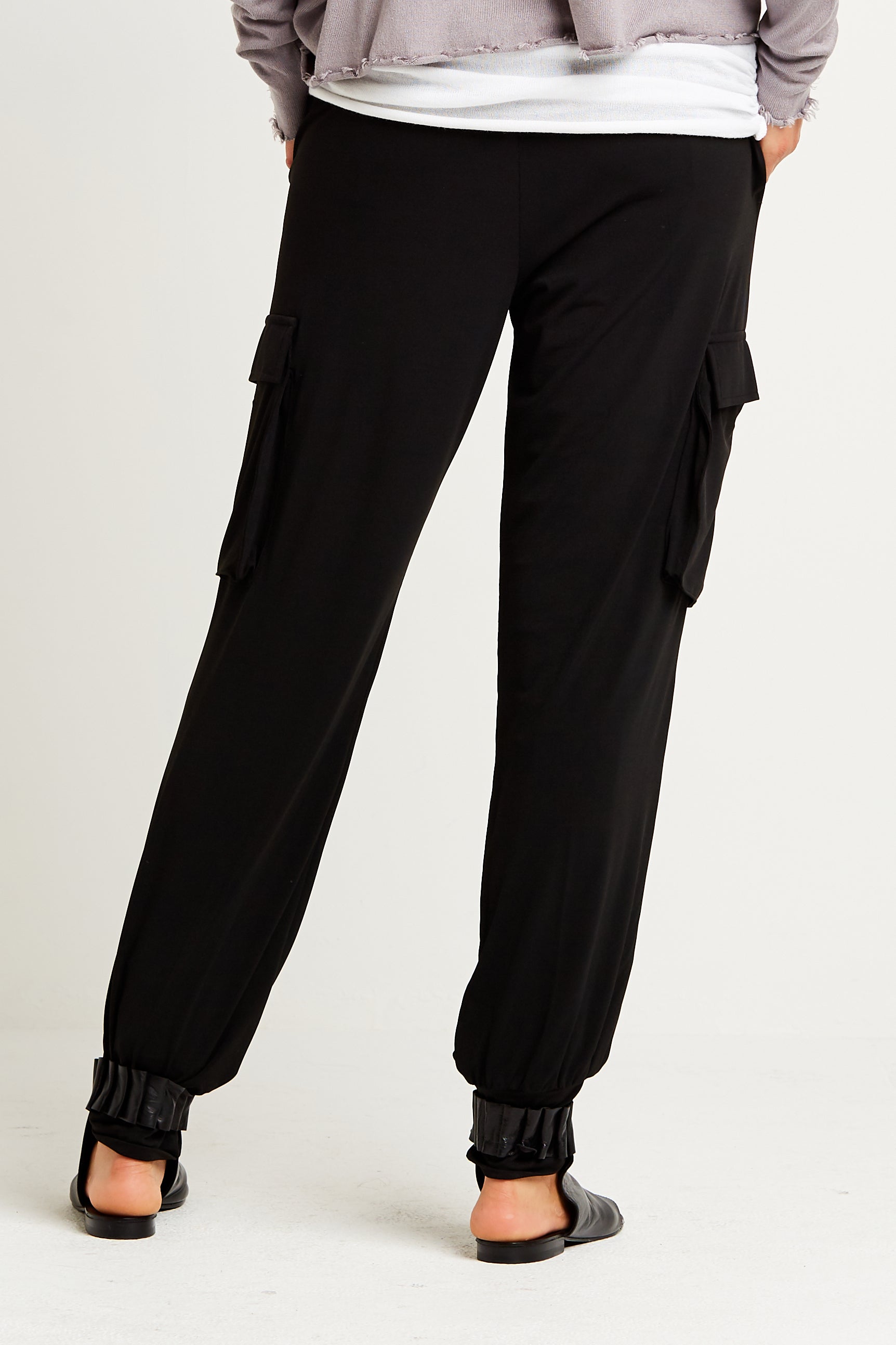 Matte Jersey Easy Cargo Pants
