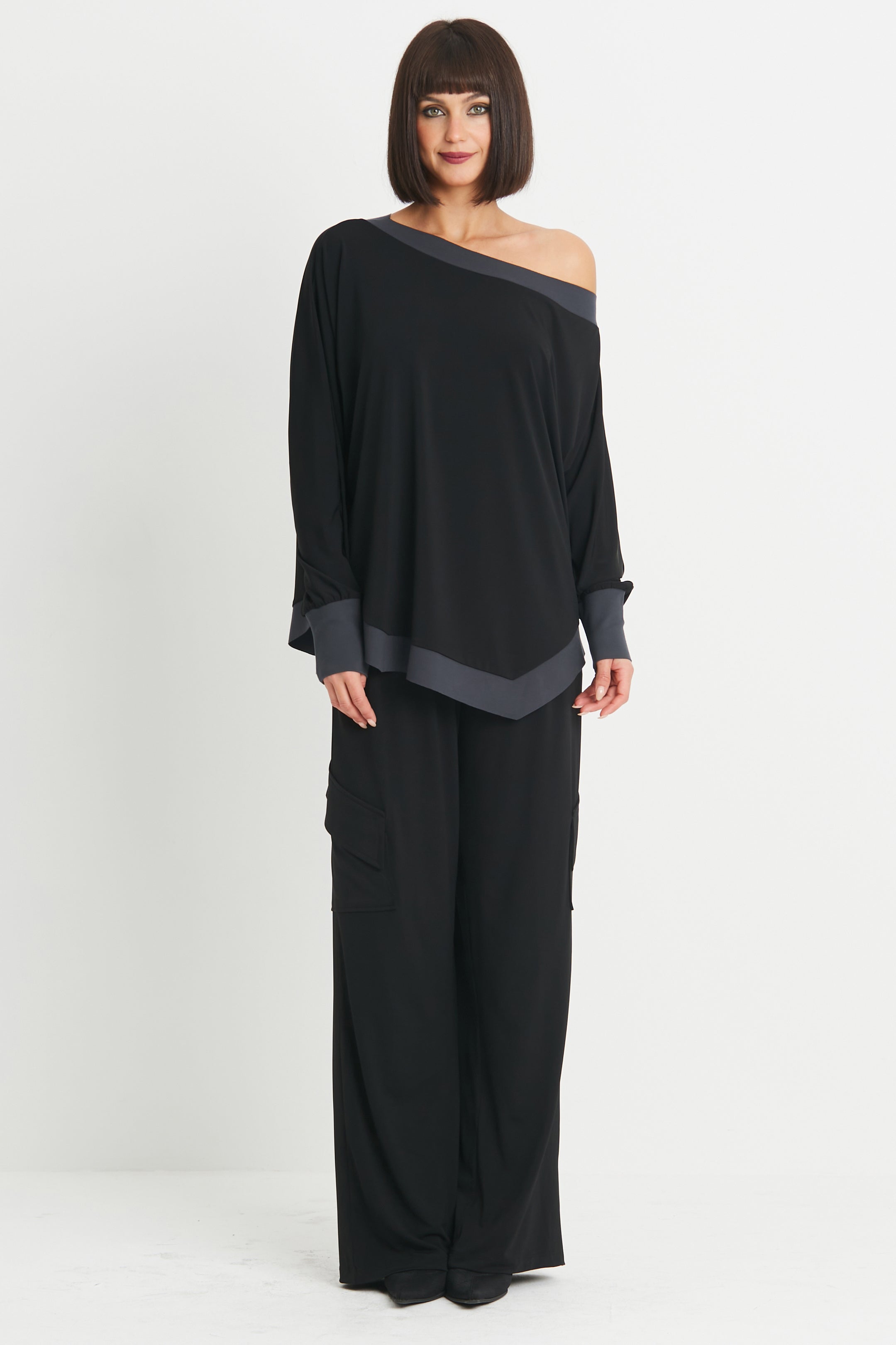 Matte Jersey Angle Pocket Pants