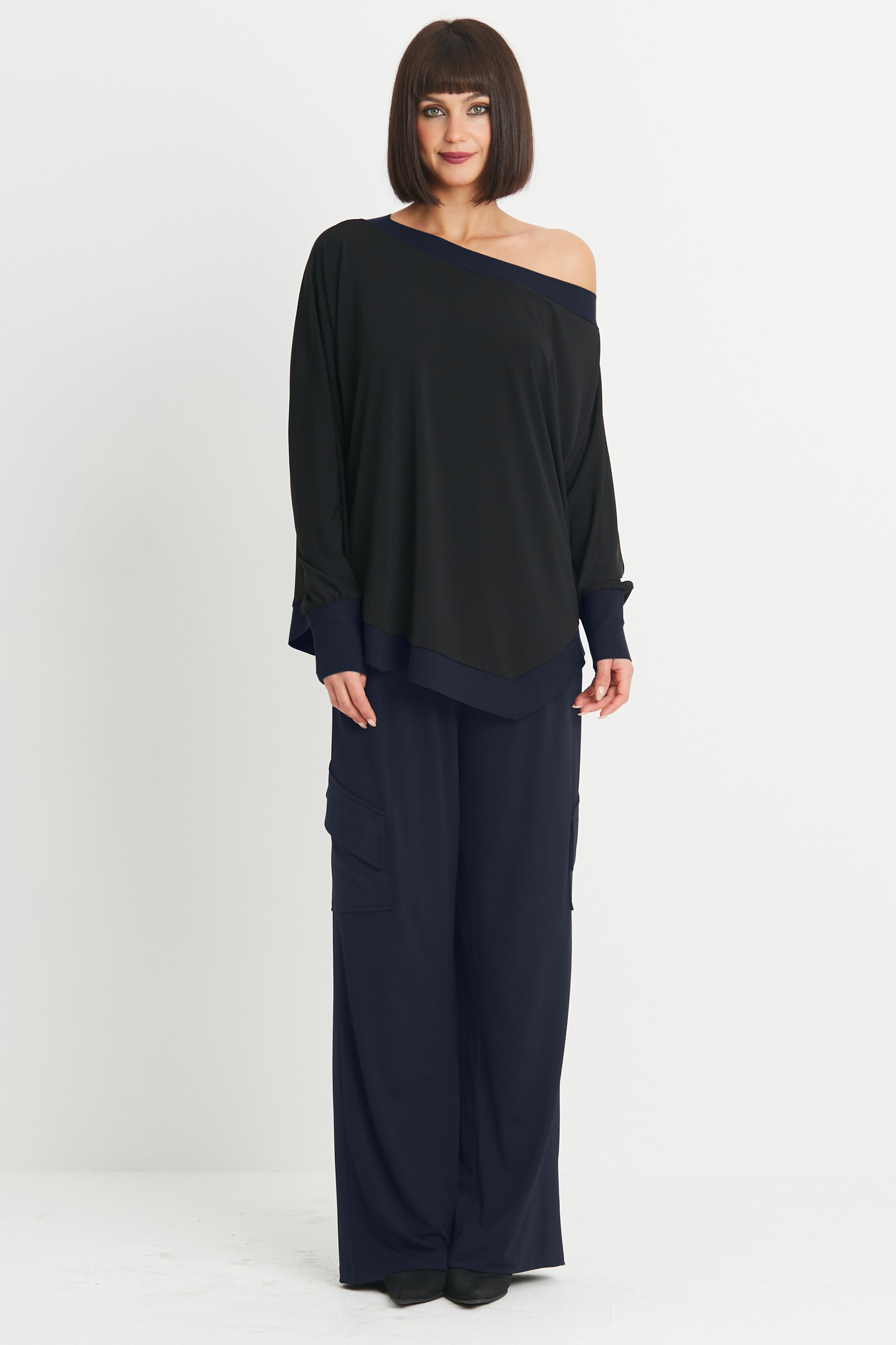 Matte Jersey Angle Pocket Pants