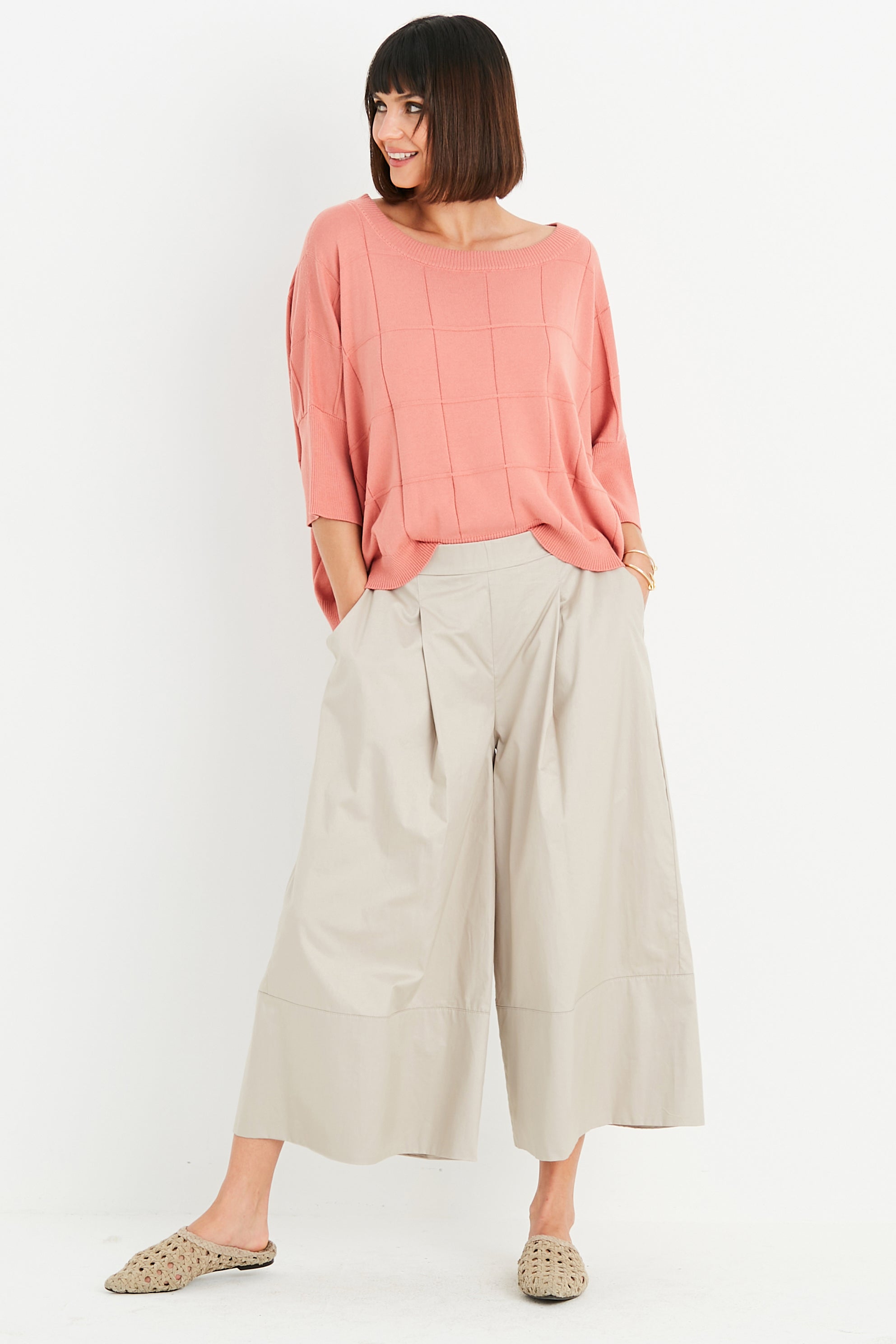 Cotton Gaucho Pants