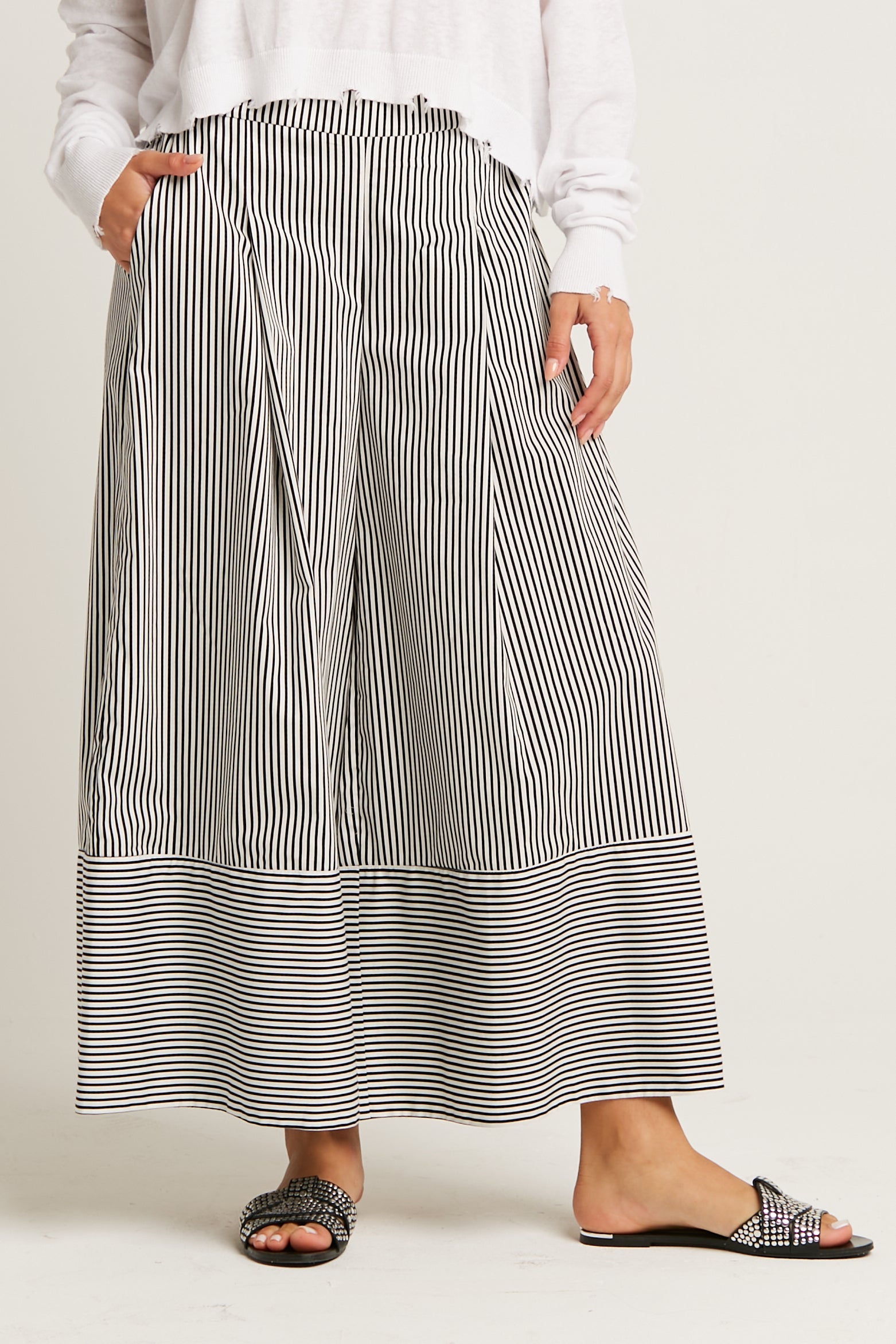 Cotton Gaucho Pants