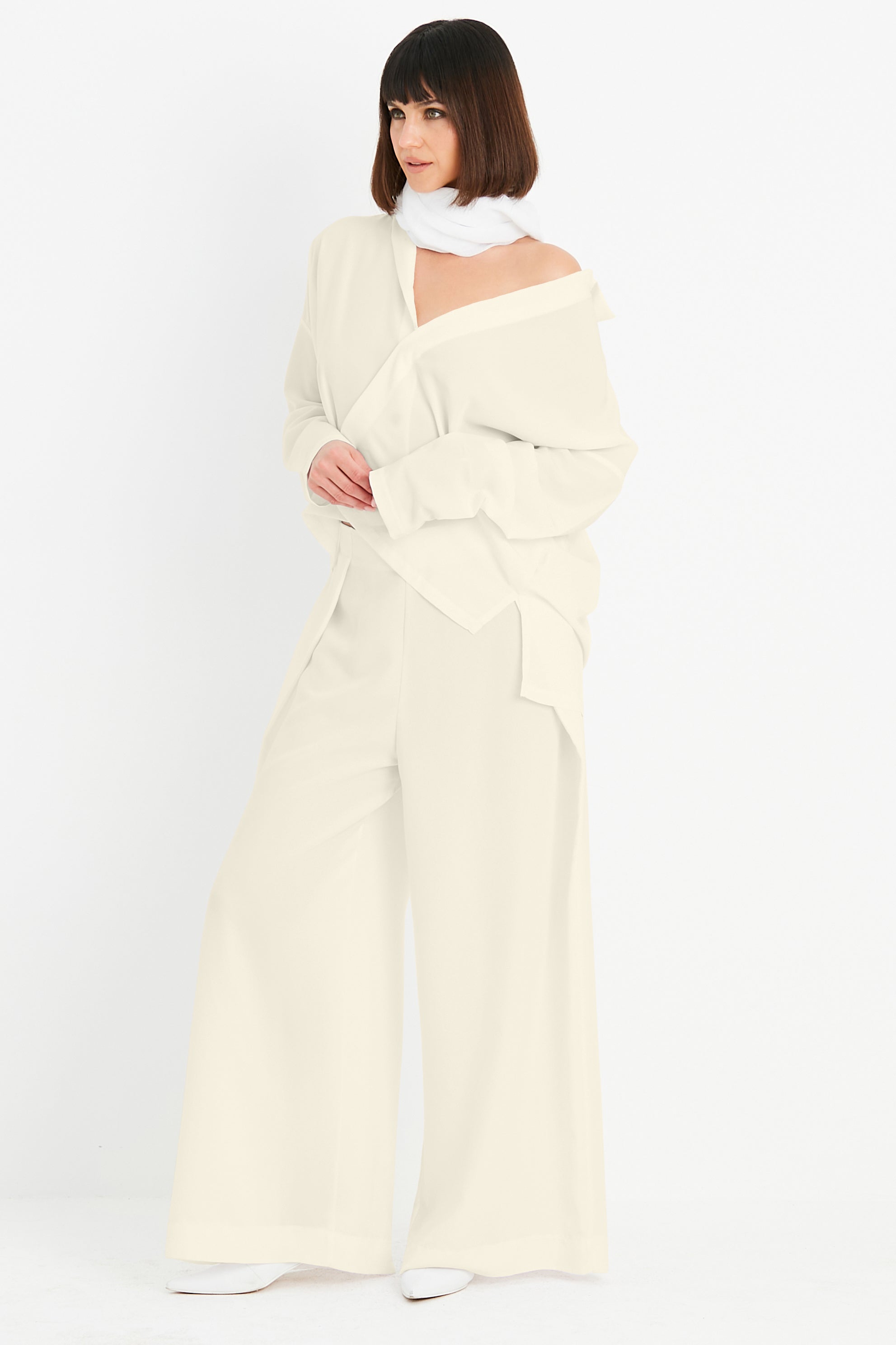 Peachskin Origami Pants