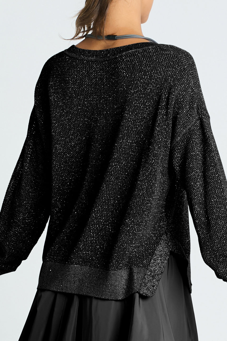 Pima Cotton Metallic Mini Seed Stitch