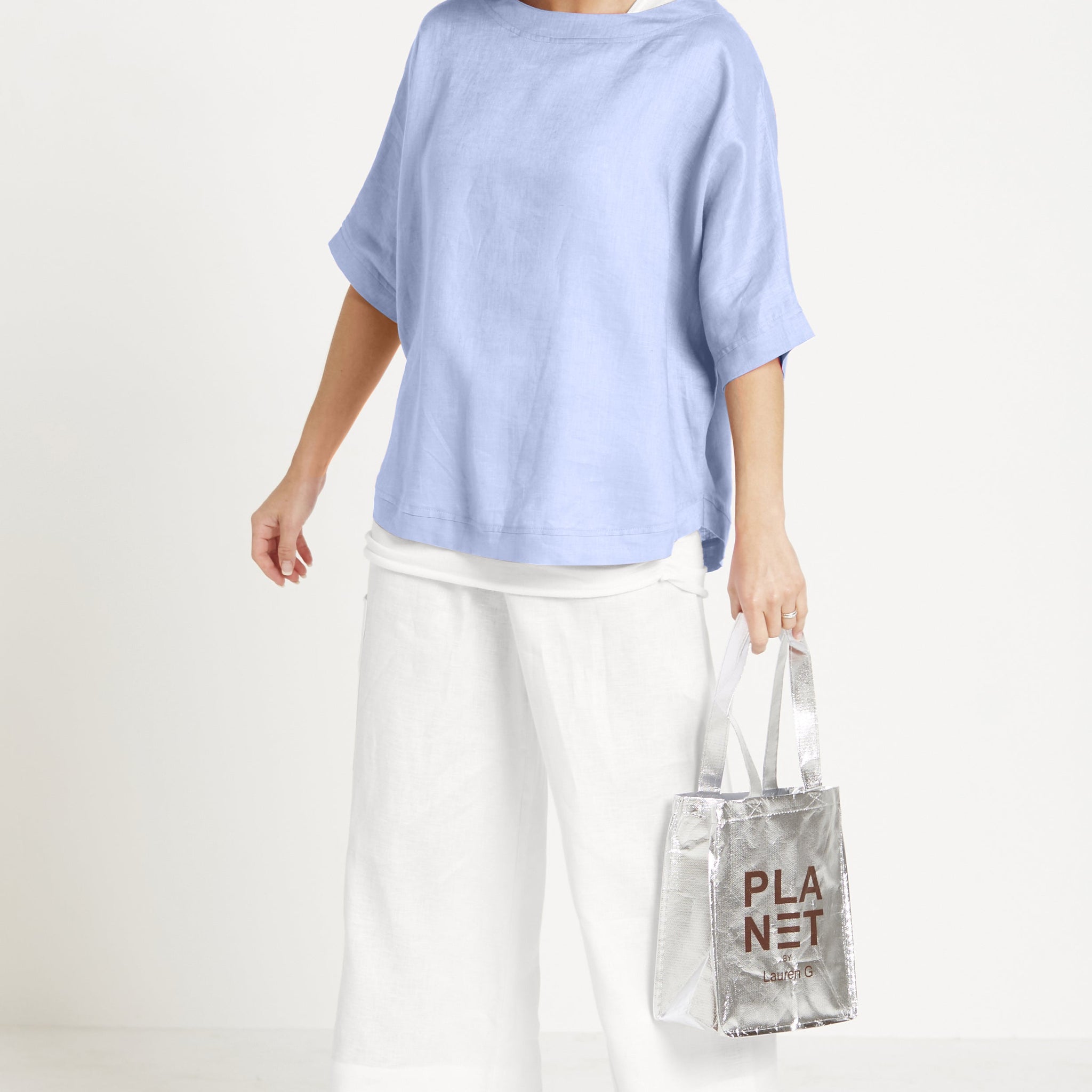 Handkerchief Linen Reversible Top