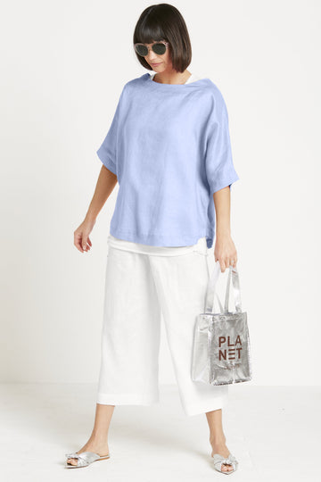 Handkerchief Linen Reversible Top