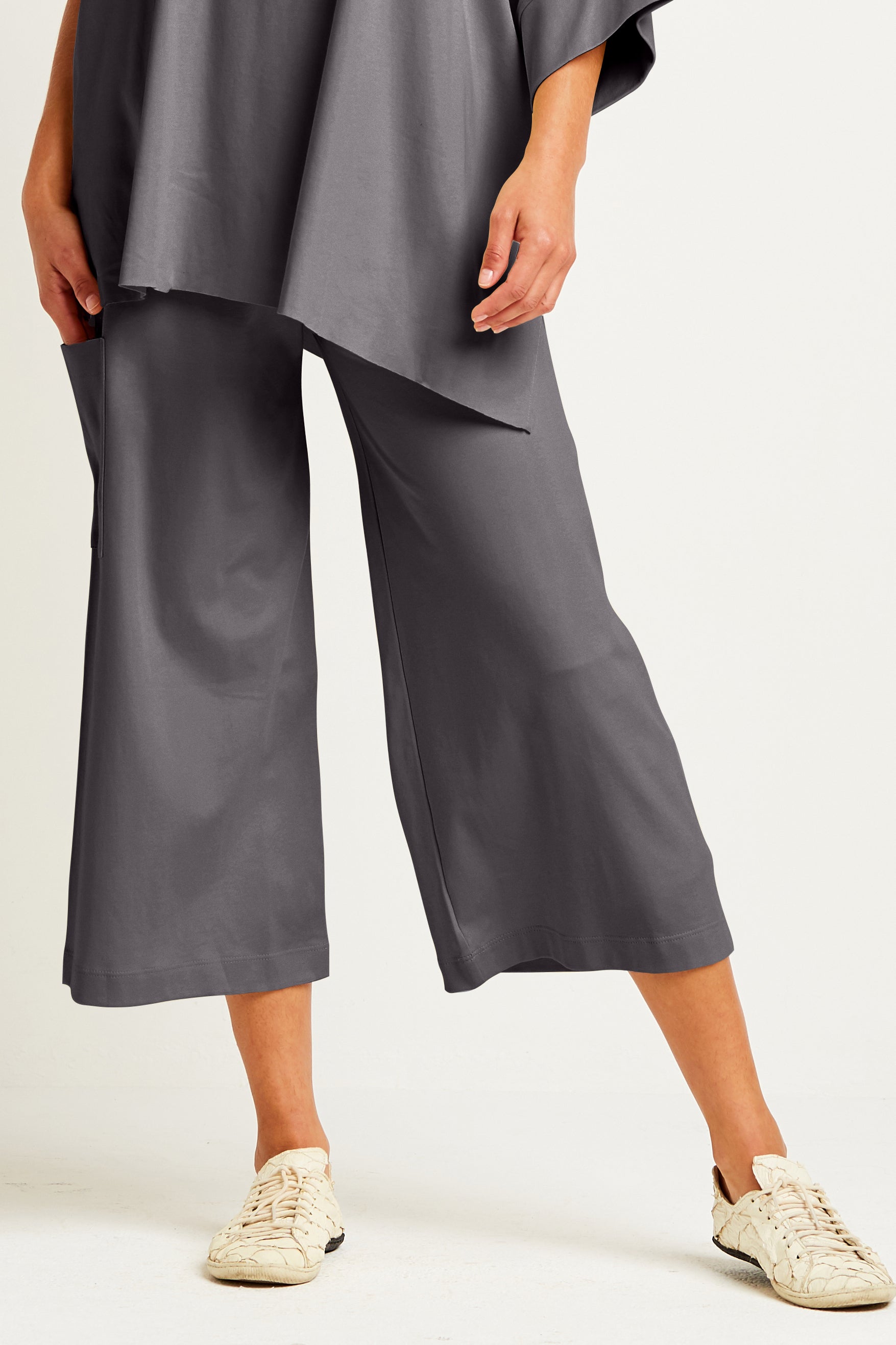 Pima Cotton Crop Gaucho Pants