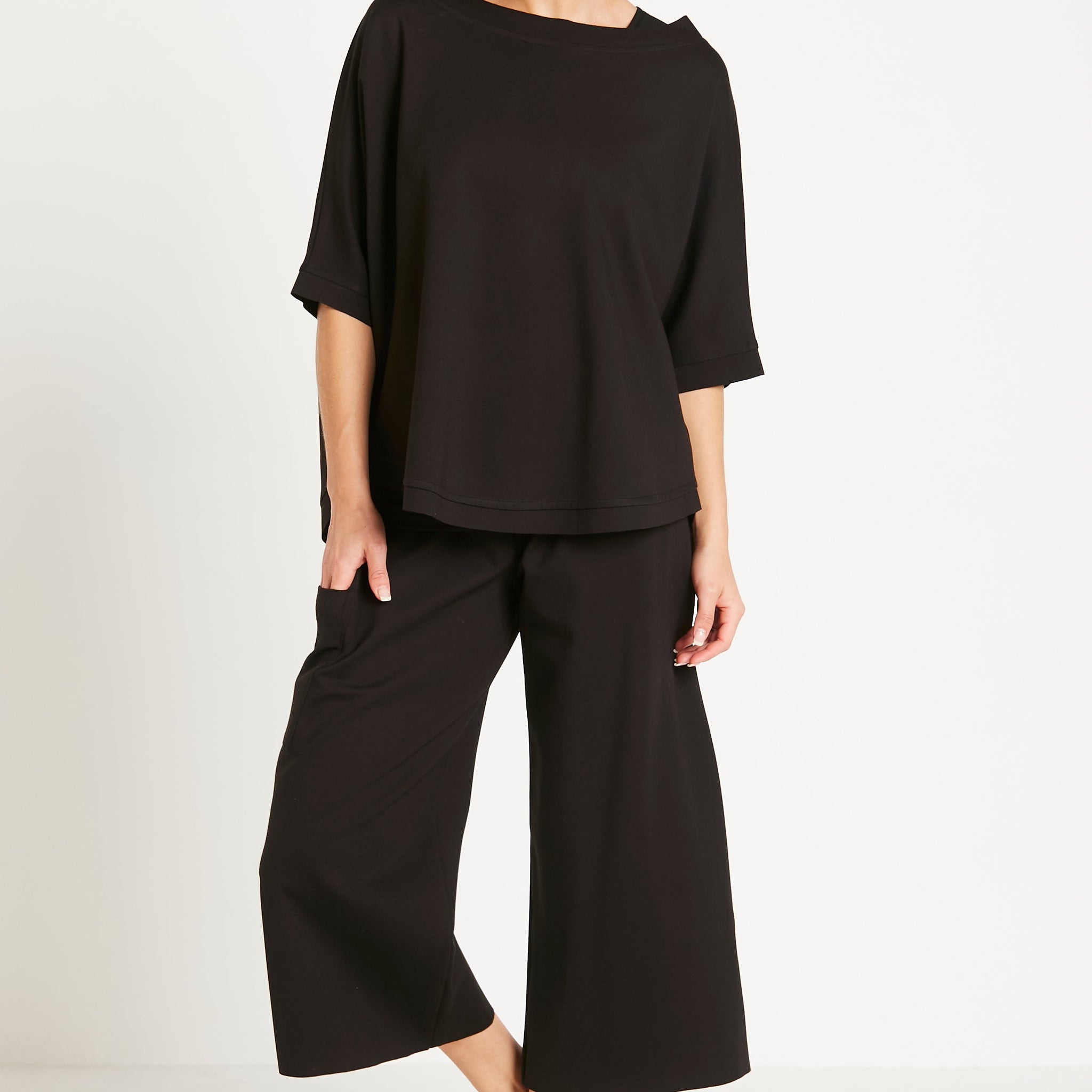 Scuba Crop Gaucho Pants