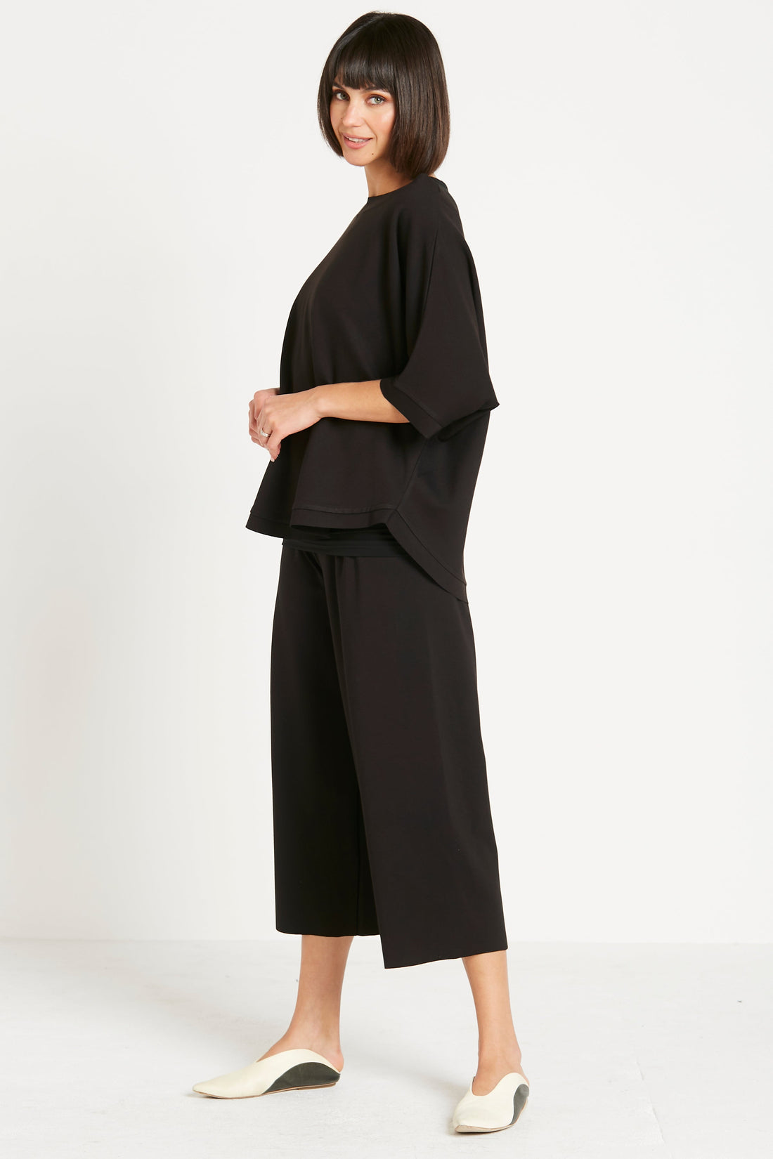 Scuba Crop Gaucho Pants