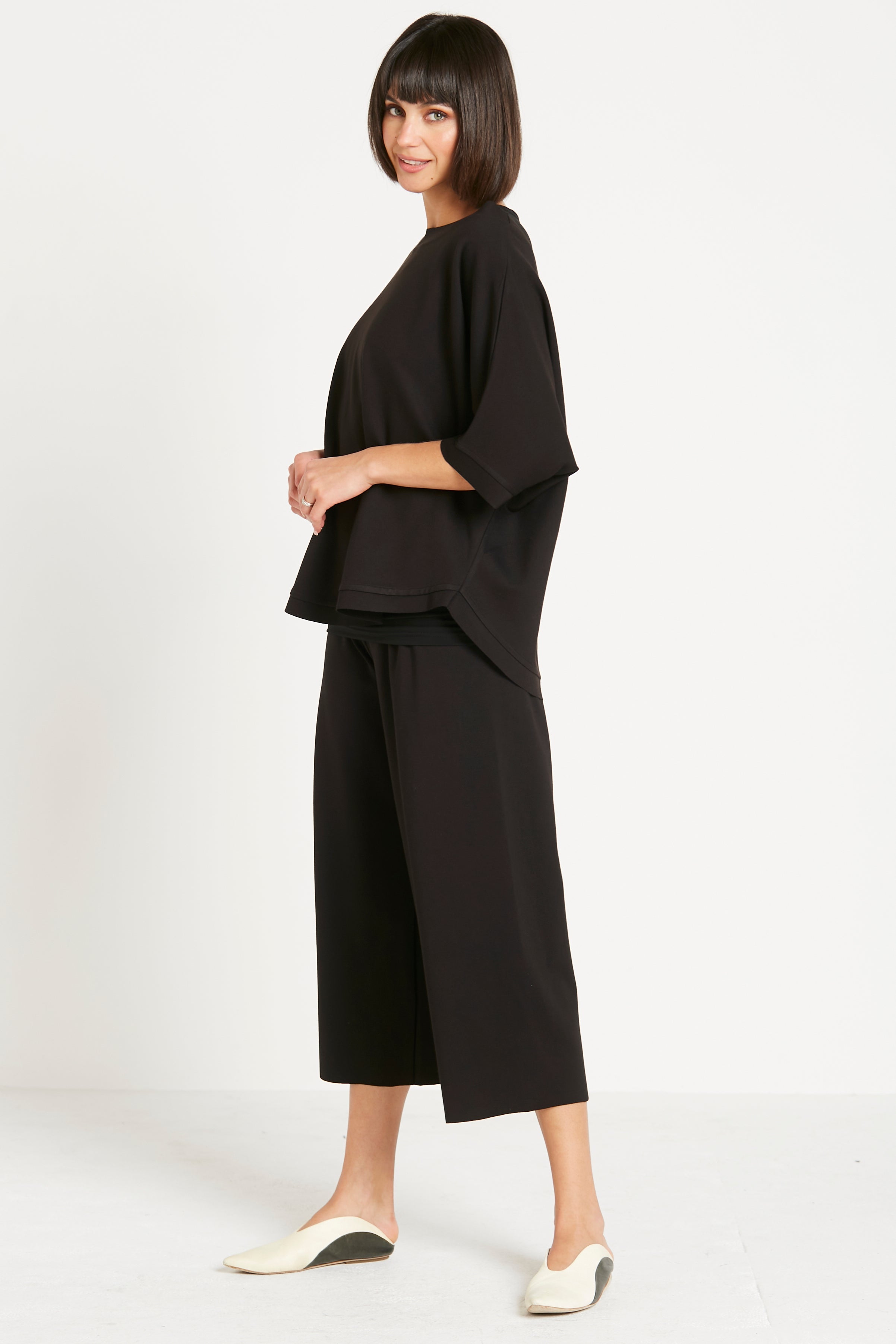 Scuba Crop Gaucho Pants