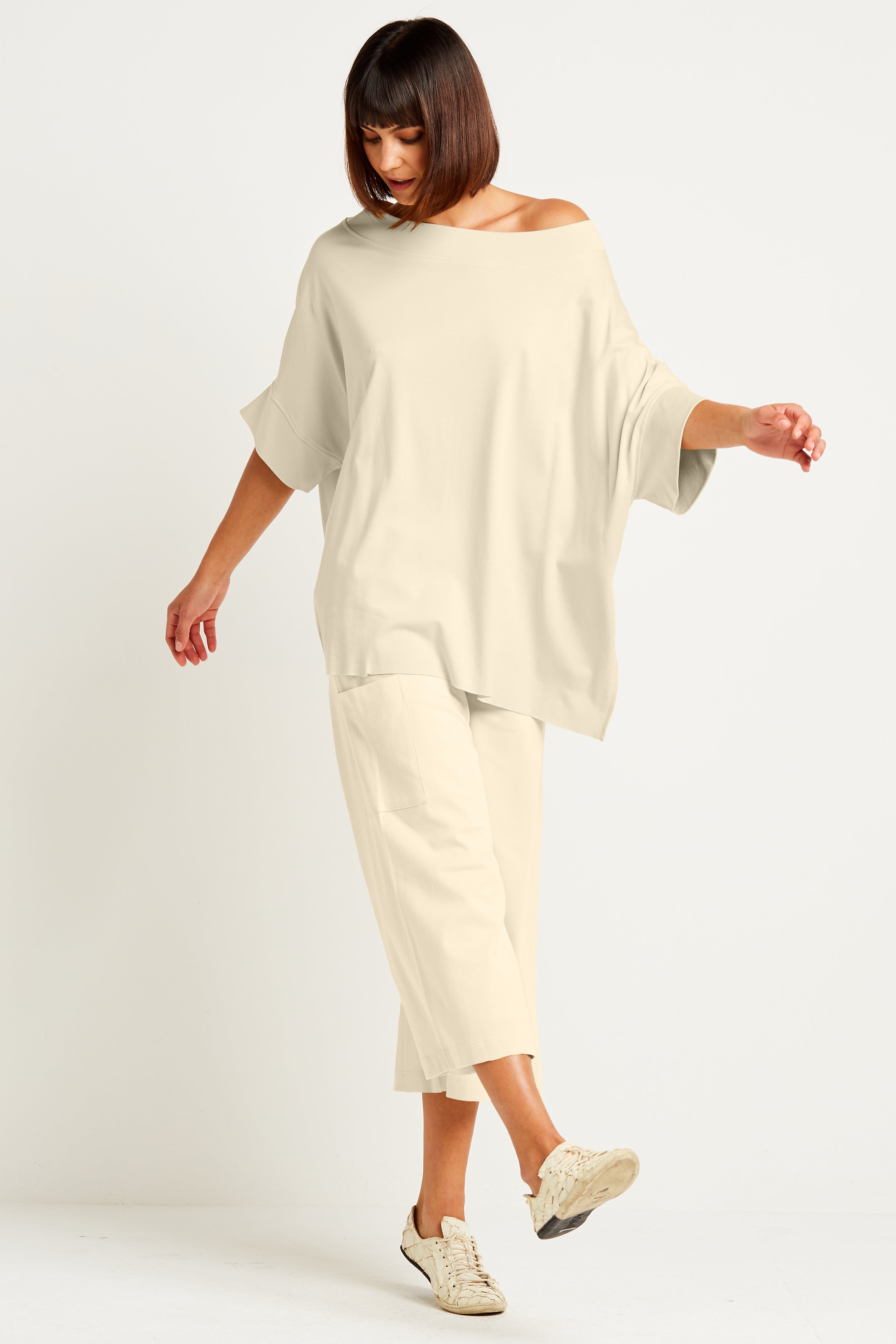 Pima Cotton Crop Gaucho Pants
