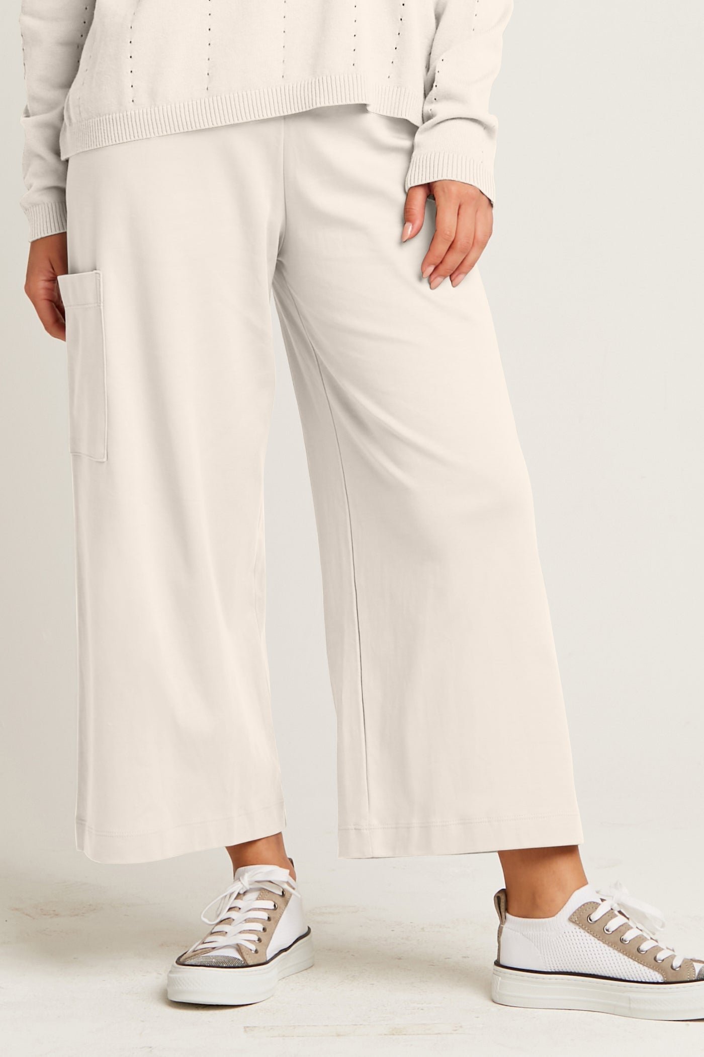Pima Cotton Crop Gaucho Pants