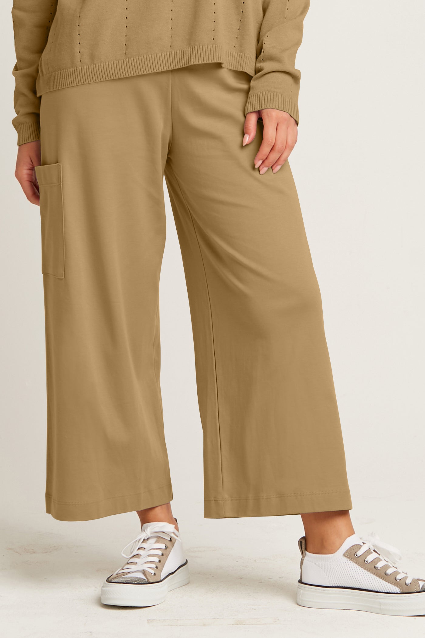 Pima Cotton Crop Gaucho Pants