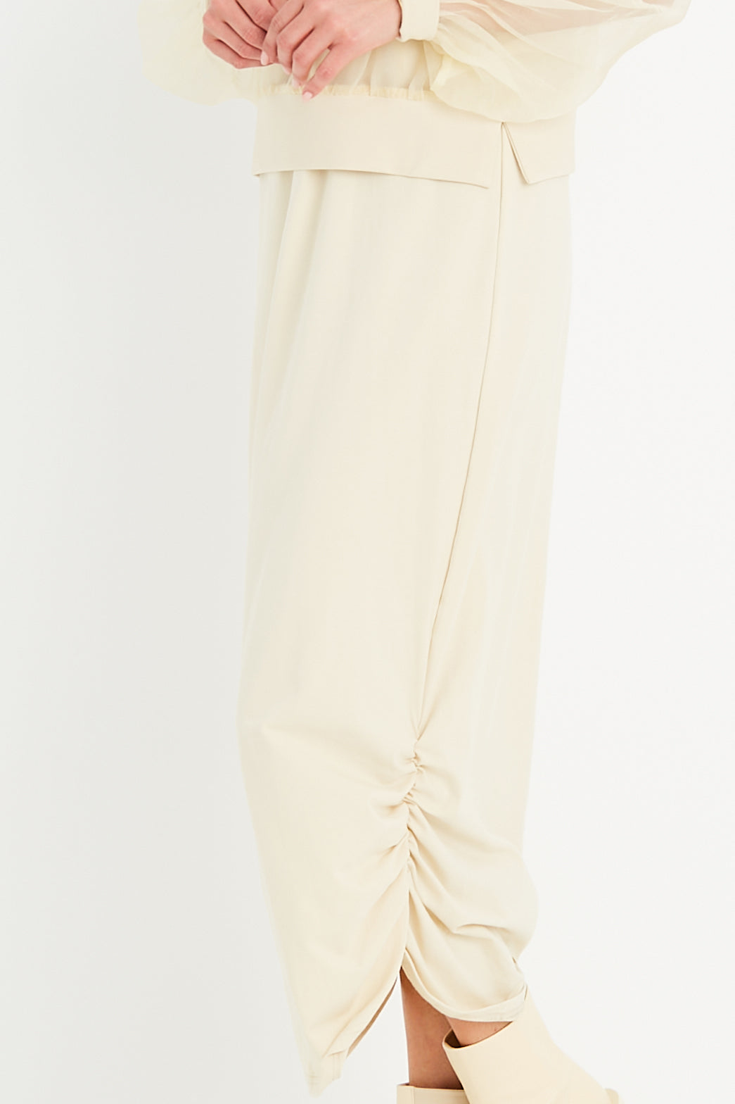 Cotton Lycra Ruched Tank Dress