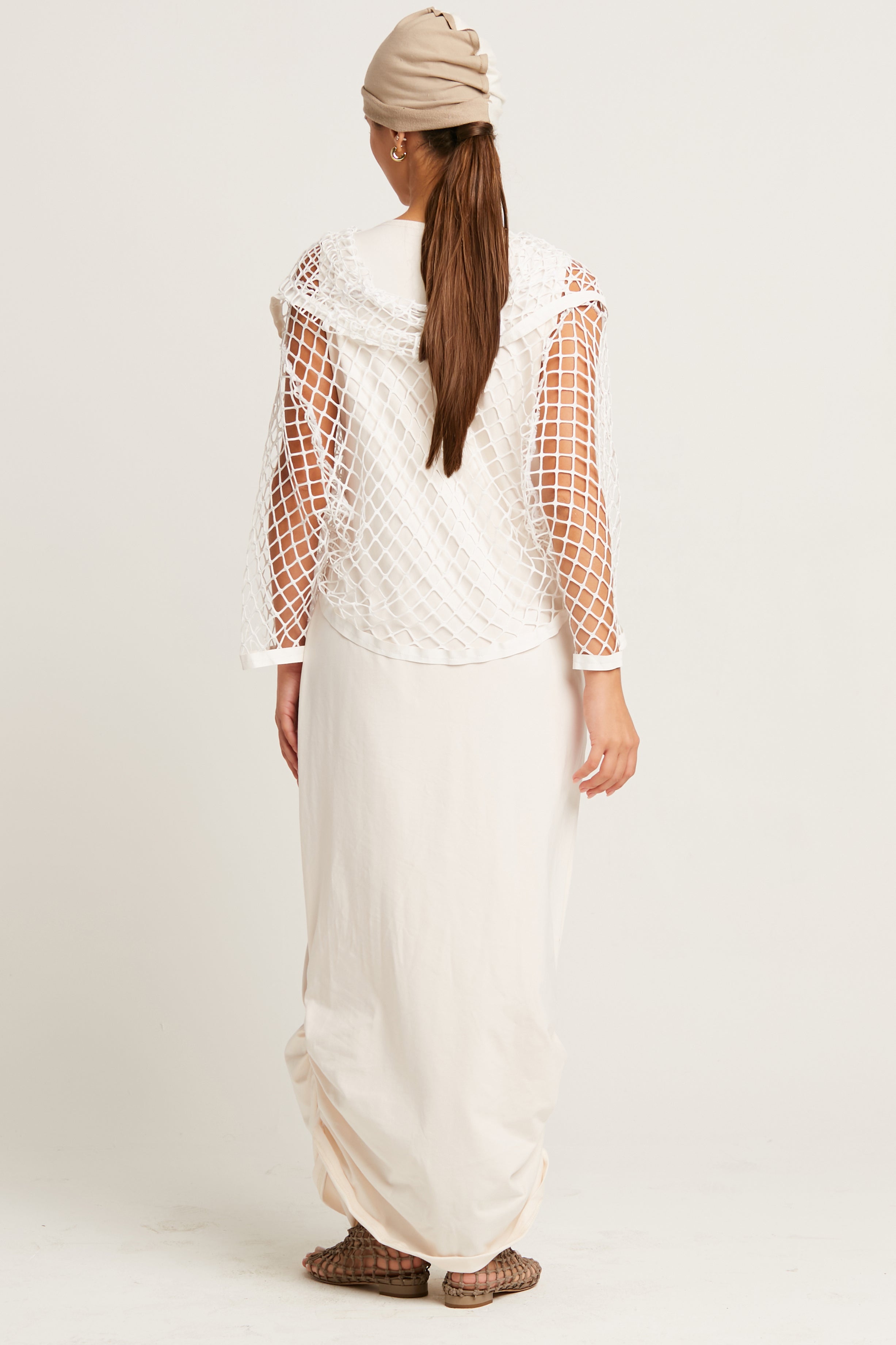 Cotton Lycra Ruched Tank Dress