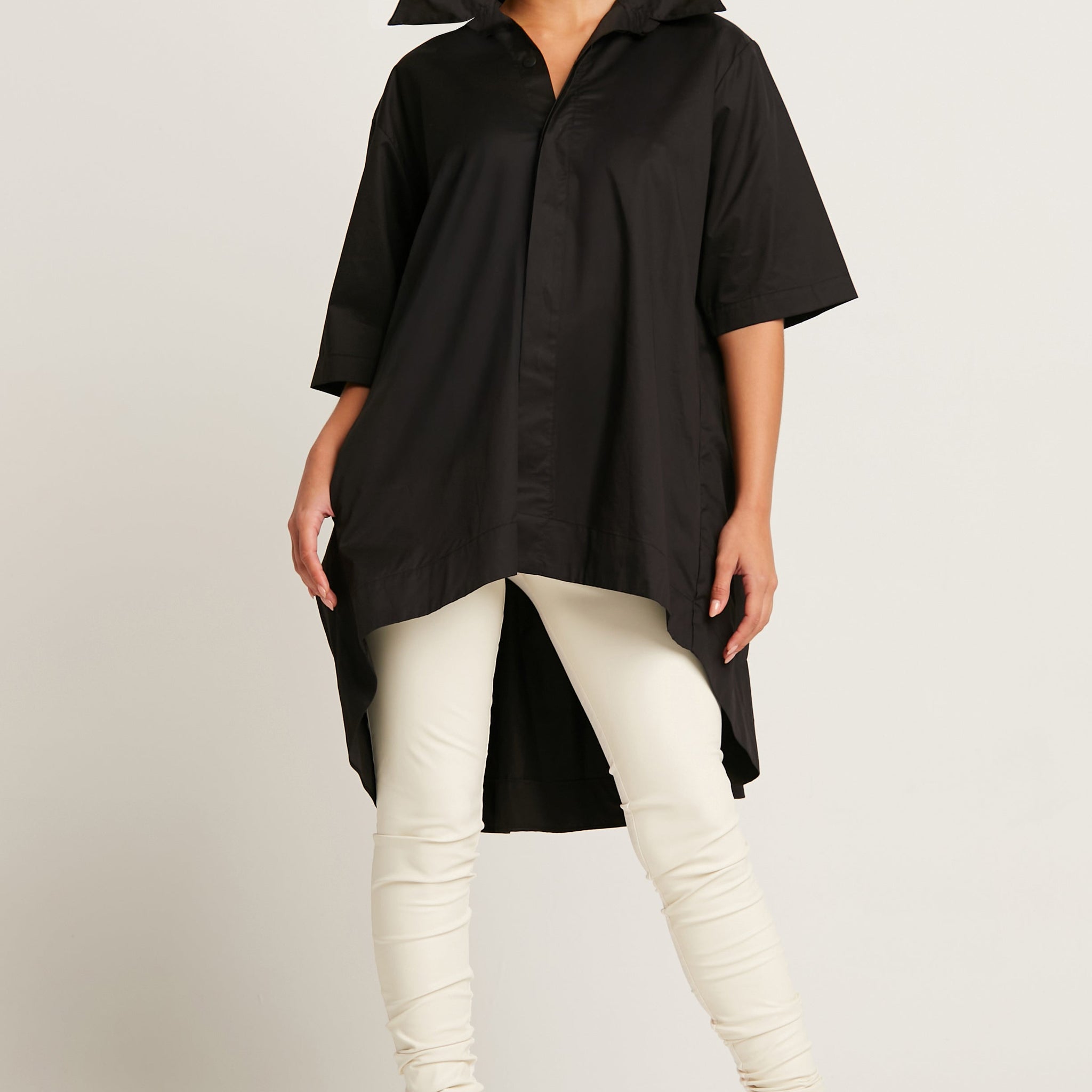 Cotton Pleat Back Shirt