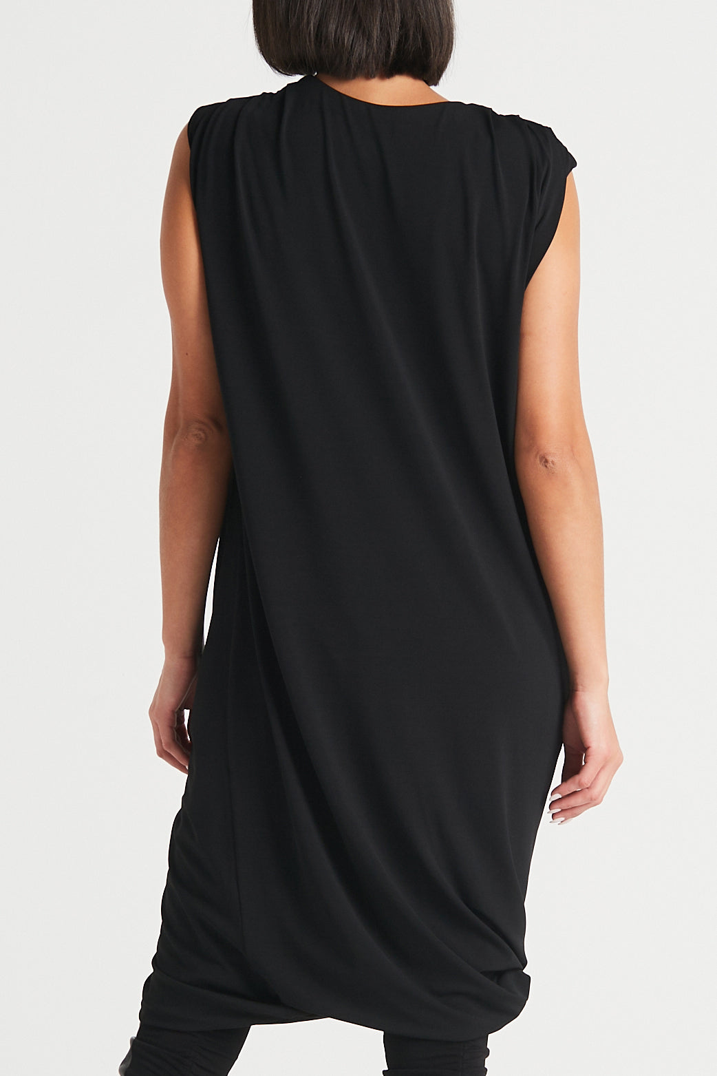 Matte Jersey Drape Dress