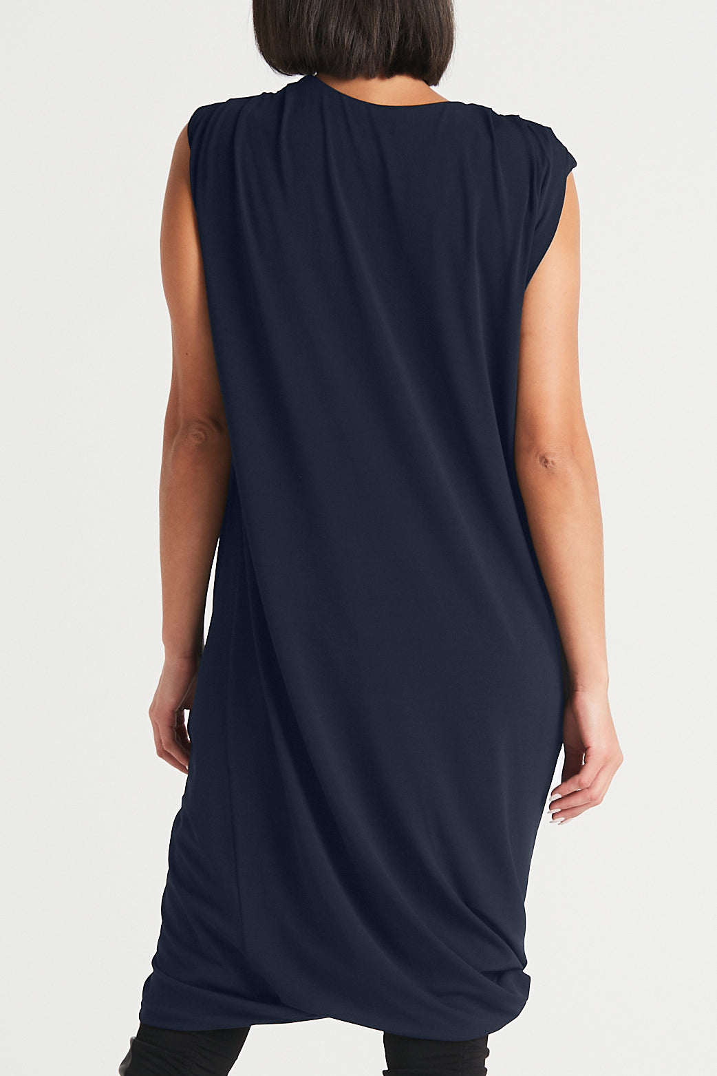 Matte Jersey Drape Dress