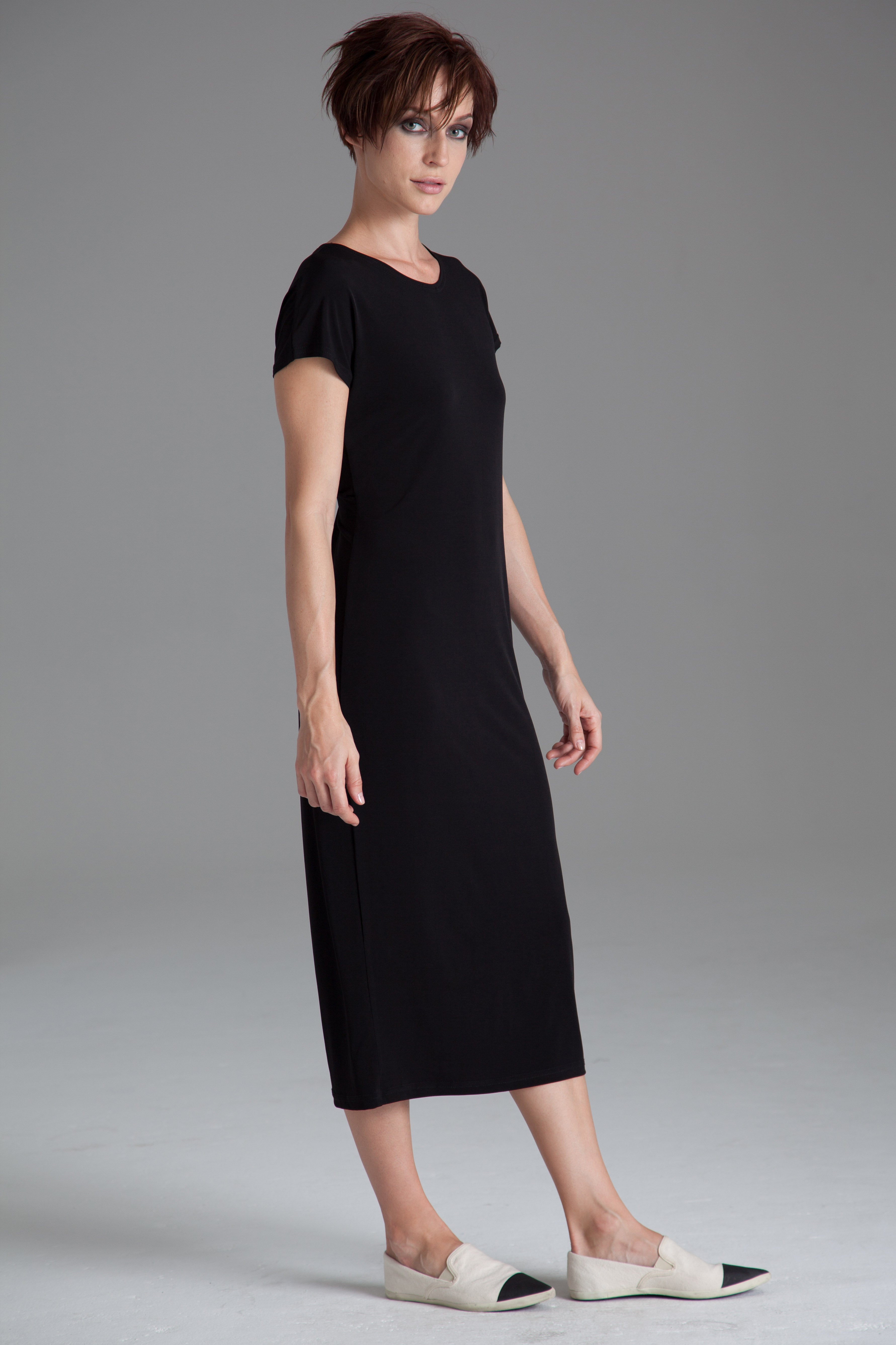 Matte Jersey Twist Back Dress