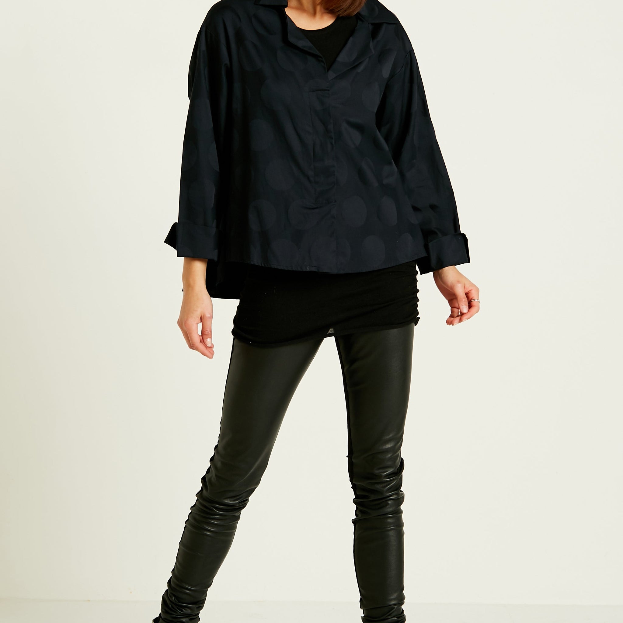 Cotton Jacquard Mini-Man Shirt