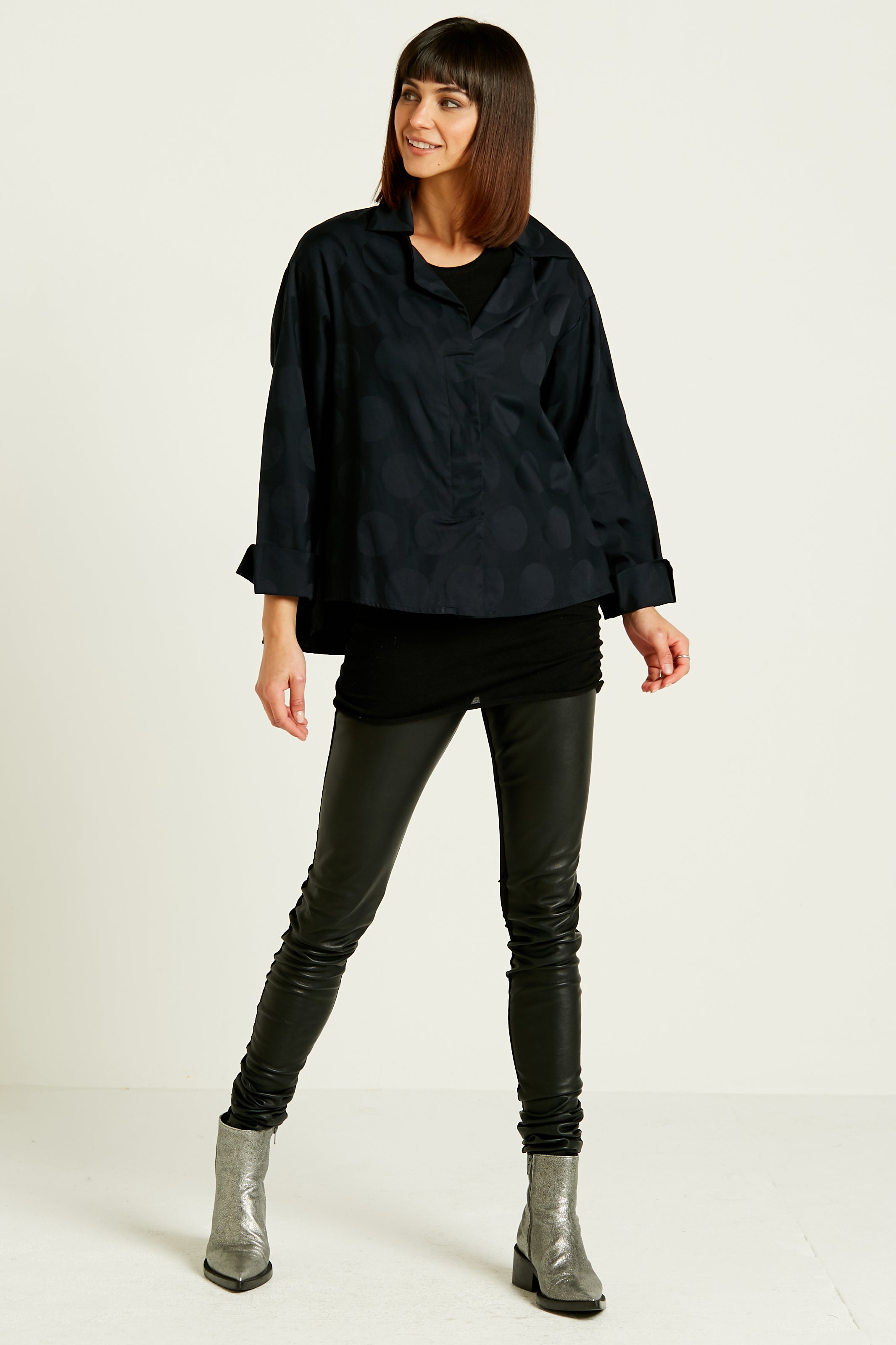 Cotton Jacquard Mini-Man Shirt