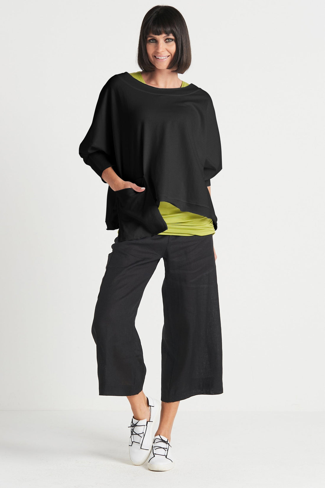French Terry Drop Pocket Tee