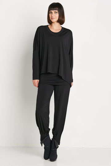 Matte Jersey Double Angle V-Tee