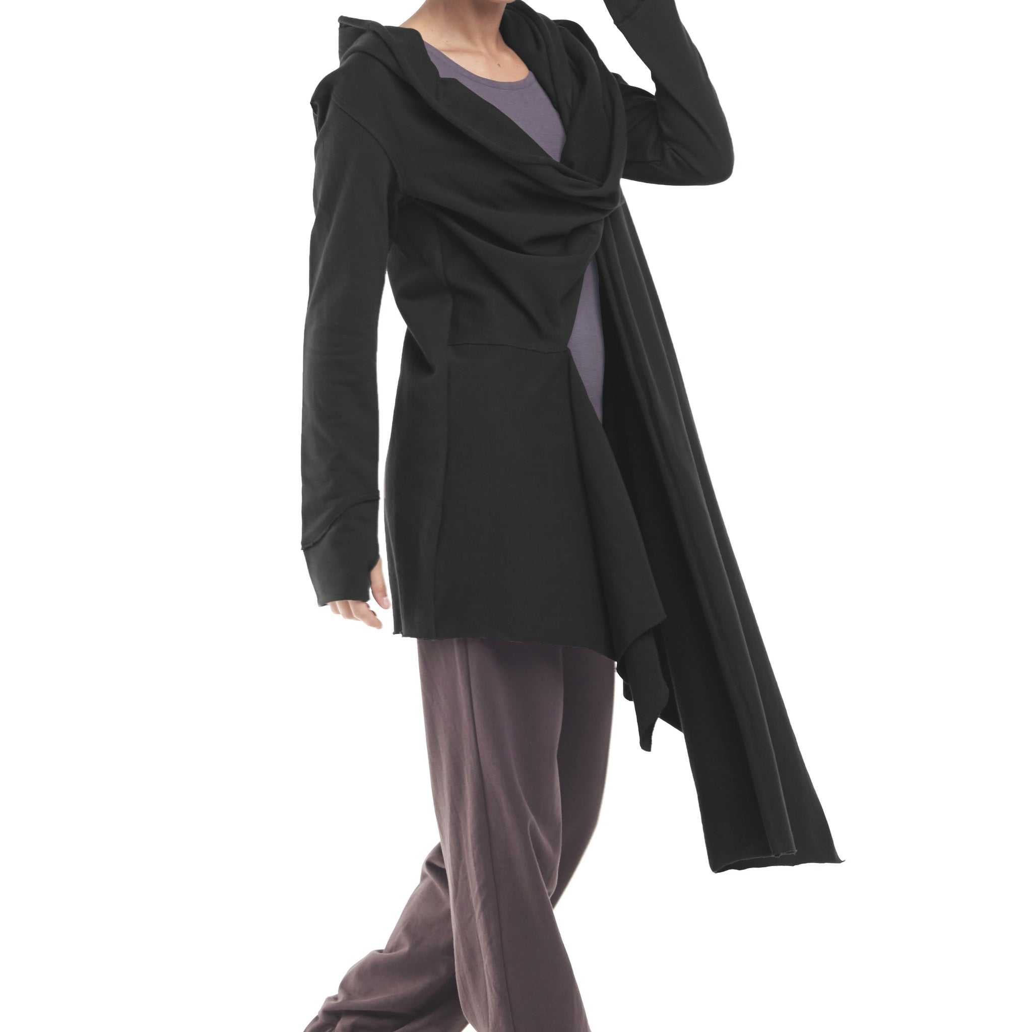 French Terry Scarf Hoodie
