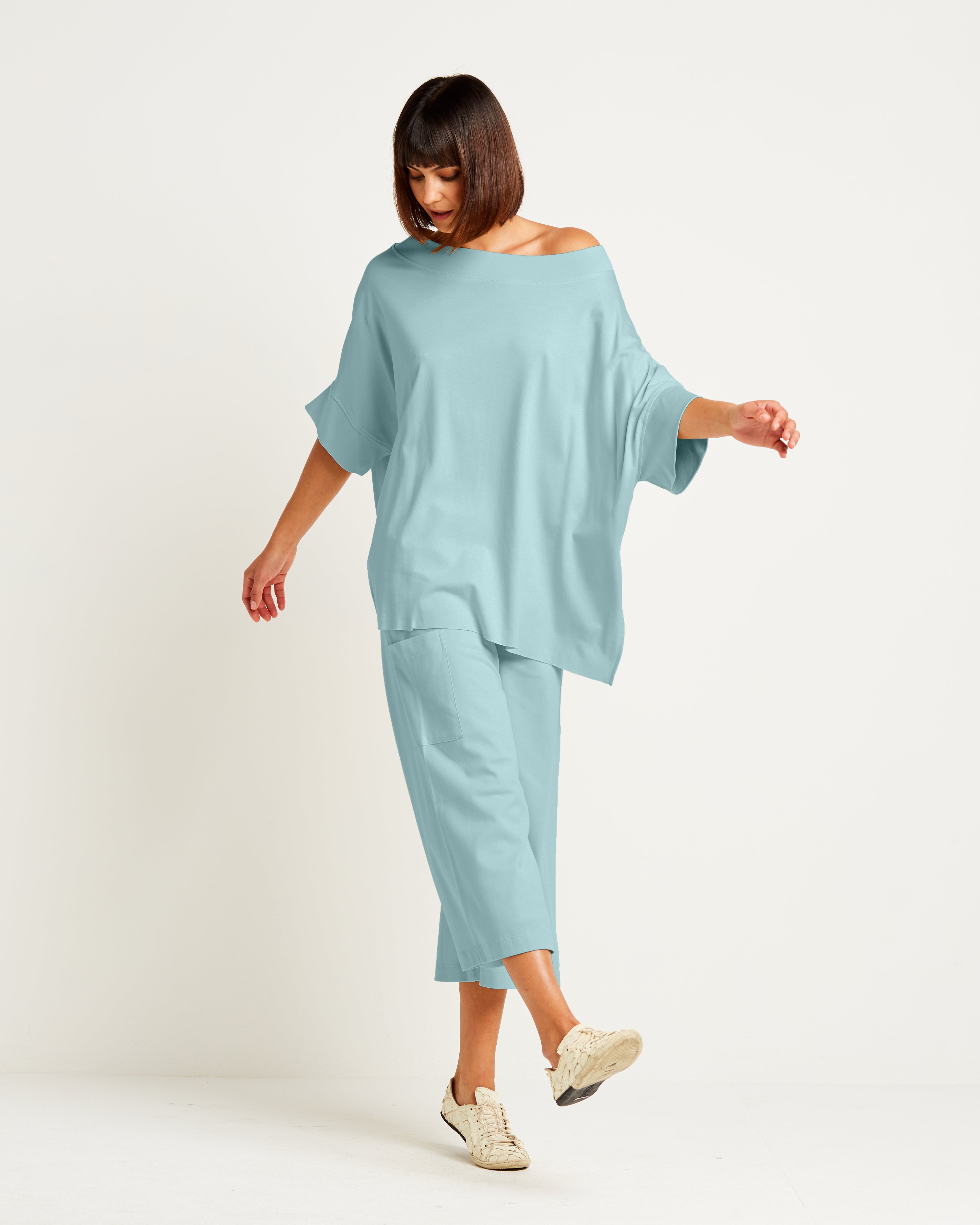 Pima Cotton Crop Gaucho Pants