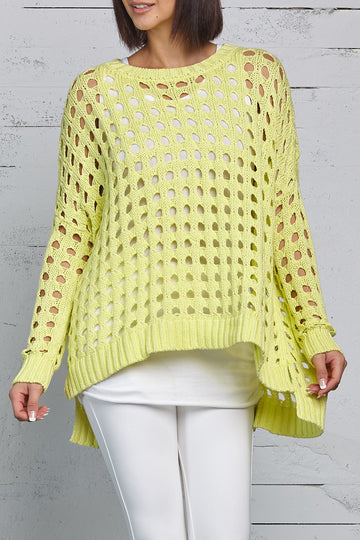 Pima Cotton Holey Crew