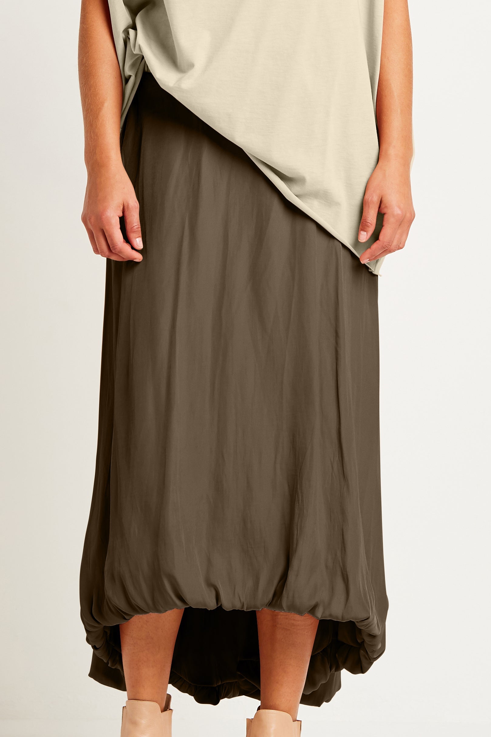 Washable Silk Bubble Skirt