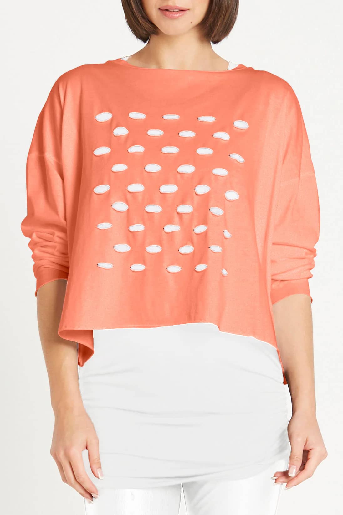 Pima Cotton Cut-up Mini Boxy T