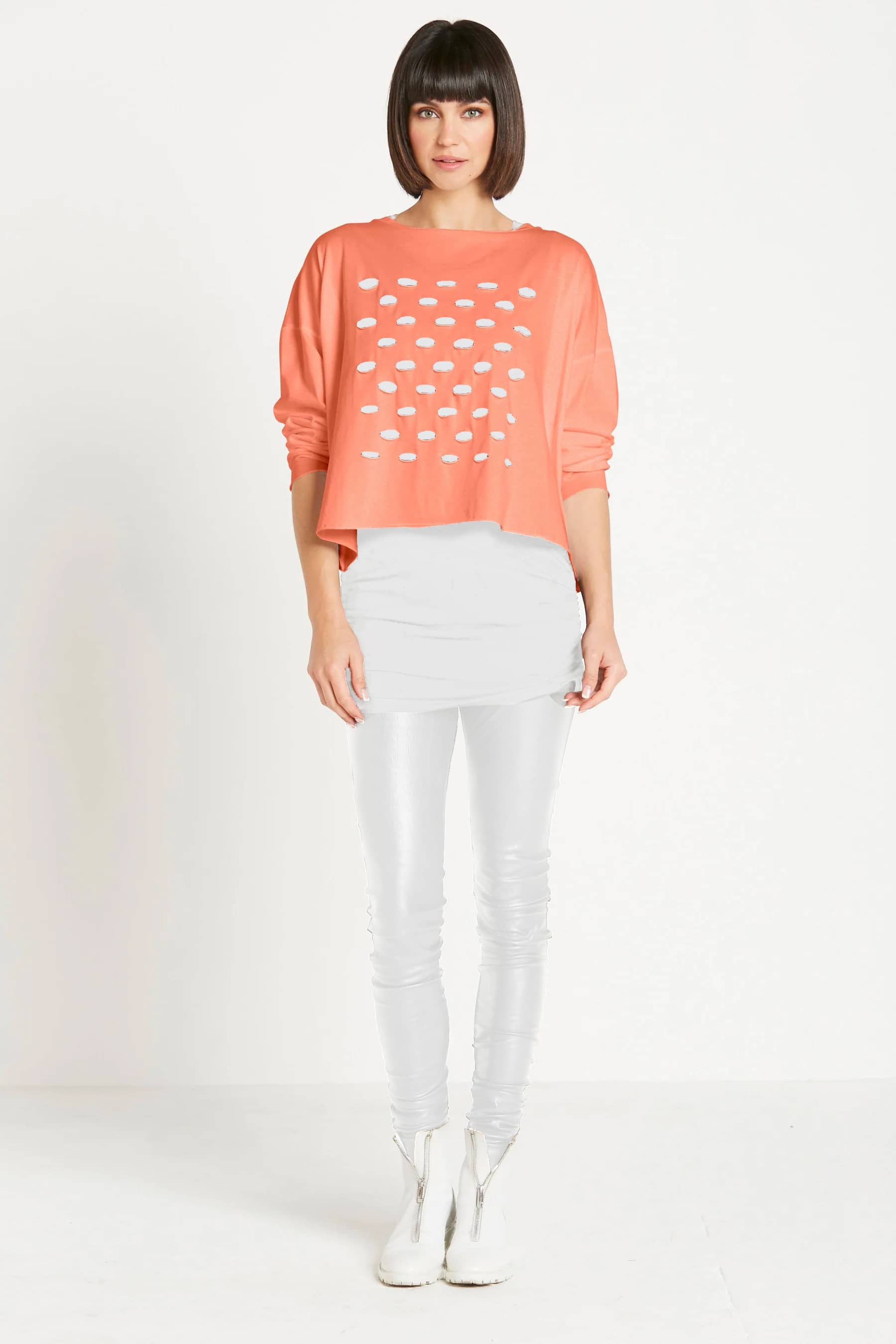 Pima Cotton Cut-up Mini Boxy T