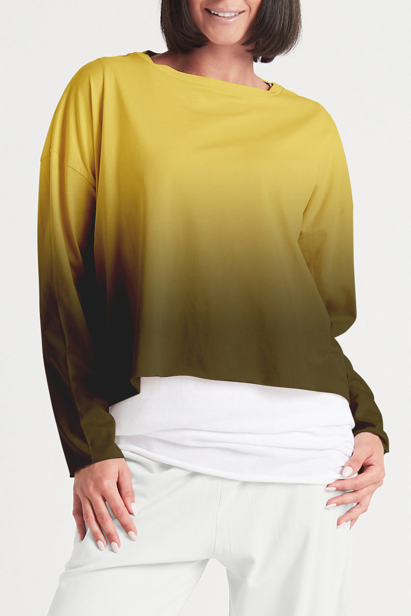 Pima Cotton Dip Dyed Mini Luxury Boxy T