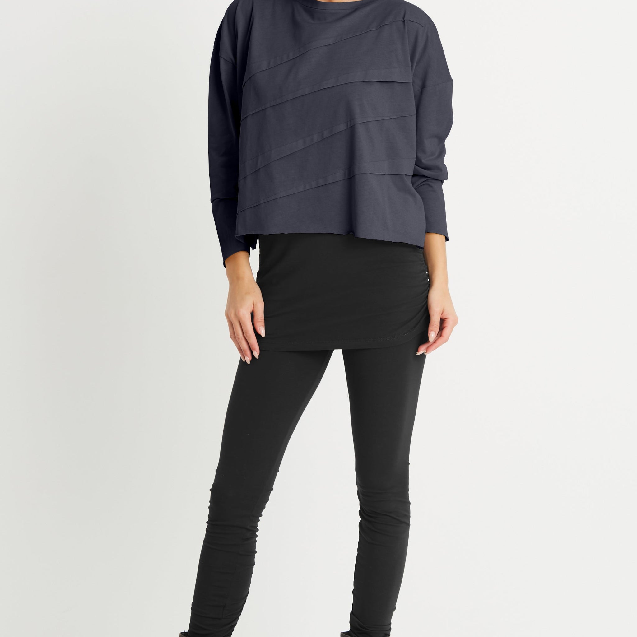 Pima Cotton Mini Tucked Tee