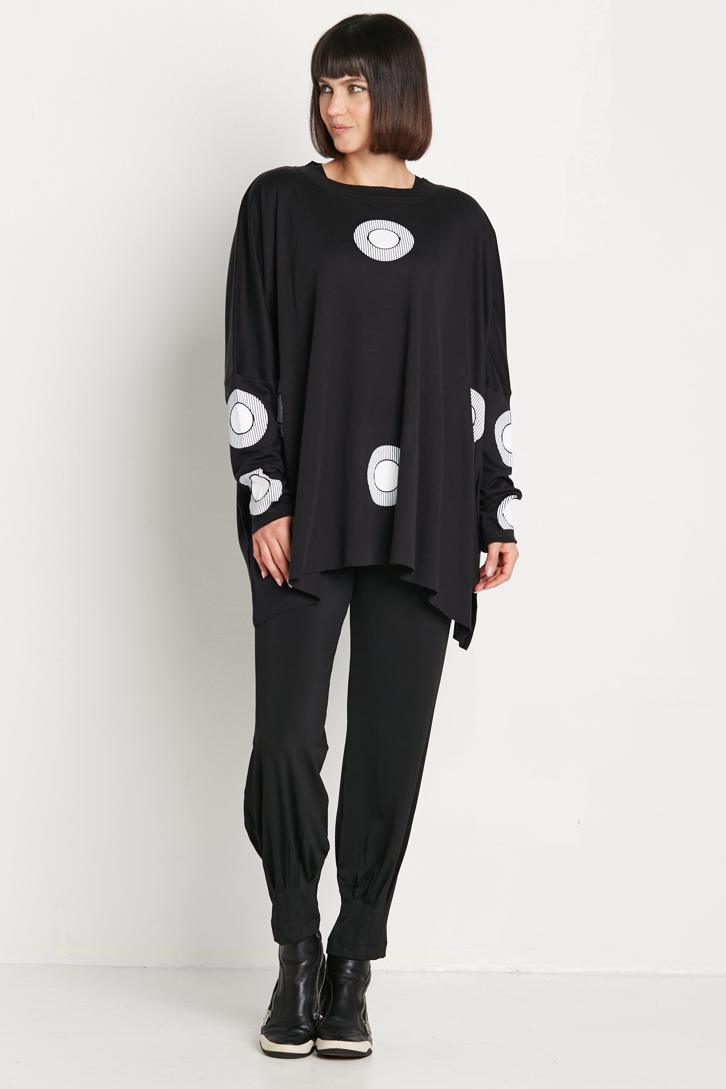 Pima Cotton Spotlight Oversized Crew Swing Tee