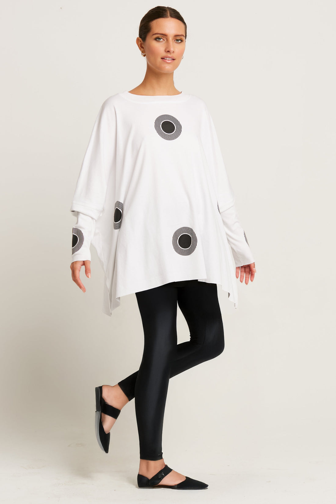 Pima Cotton Spotlight Oversized Crew Swing Tee